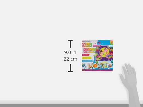 C.S. Kids DIY Paper Quilling Arts & Crafts Gifts – Animal Kingdom| 3D Paper Quilling Design Kits for Kids, Make Your Own Paper Art (Paper Strips & Tools Included), Multicolor,PQ05