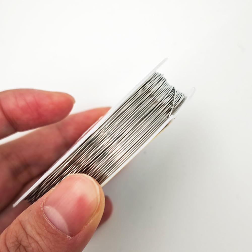 INSPIRELLE 6 Packs 304 Stainless Steel Craft Wire Mixed Sizes Bendable Metal Wire for Jewelry Craft Making for Beginner Practice
