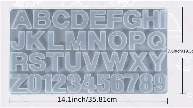 YV-cozx UV Resin Jewelry Making Kit,Crystal Clear Resin with 26 Letter Molds and Casting Tools,DIY Jewelry Making Kit for Necklace,Keychain,Earring (Purple Letter)