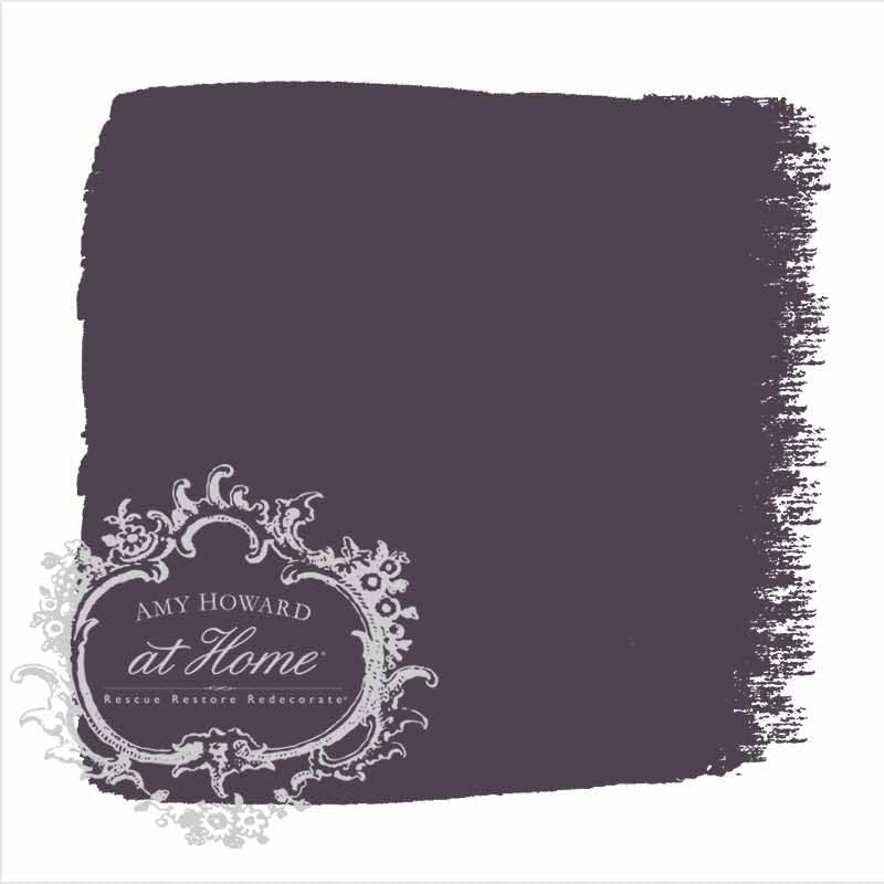 AMY HOWARD AT HOME Chalk-Based One Step Paint for Furniture, Cabinetry, Decor, Finish, and More | No Stripping, Sanding, or Priming | Dark Base | 32 Ounce | Going Plum Crazy