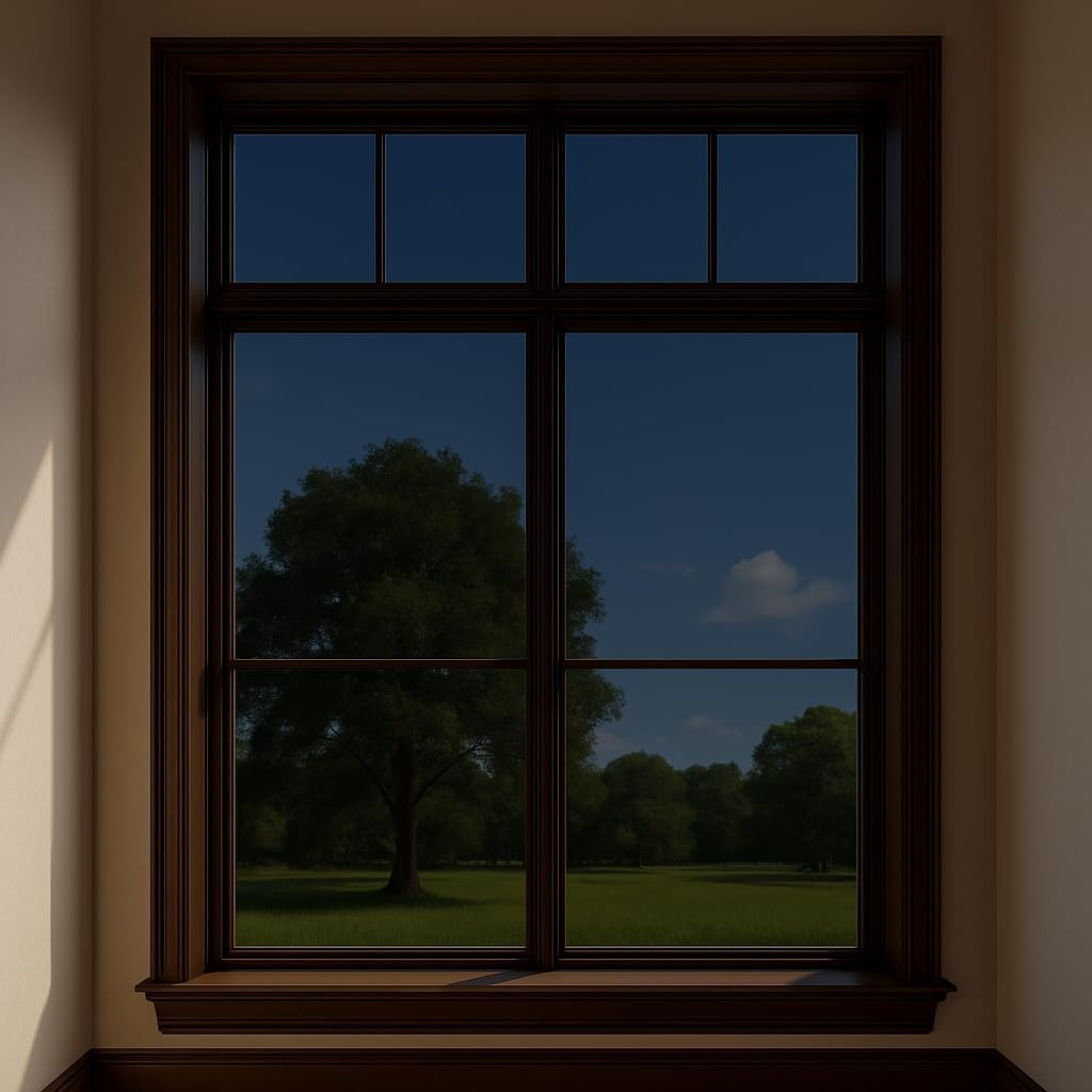 Rockrose Professional Window Tint for Home – One Way Privacy Window Film for Home Offices Heat Blocker Reflective Adhesive Mirror Tint with 99% UV Block – Black-Silver 24 in x 25FT