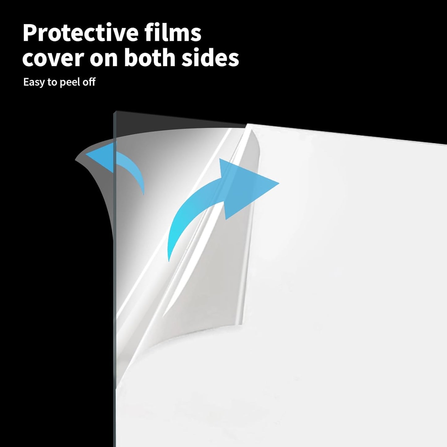 Art3d 5-Pack of 24Γ48" PET/Plexiglass Sheets, Transparent Clear Flexible Plastic Sheet Panels for Craft, Picture Frames, Sign Blank, DIY Display Project