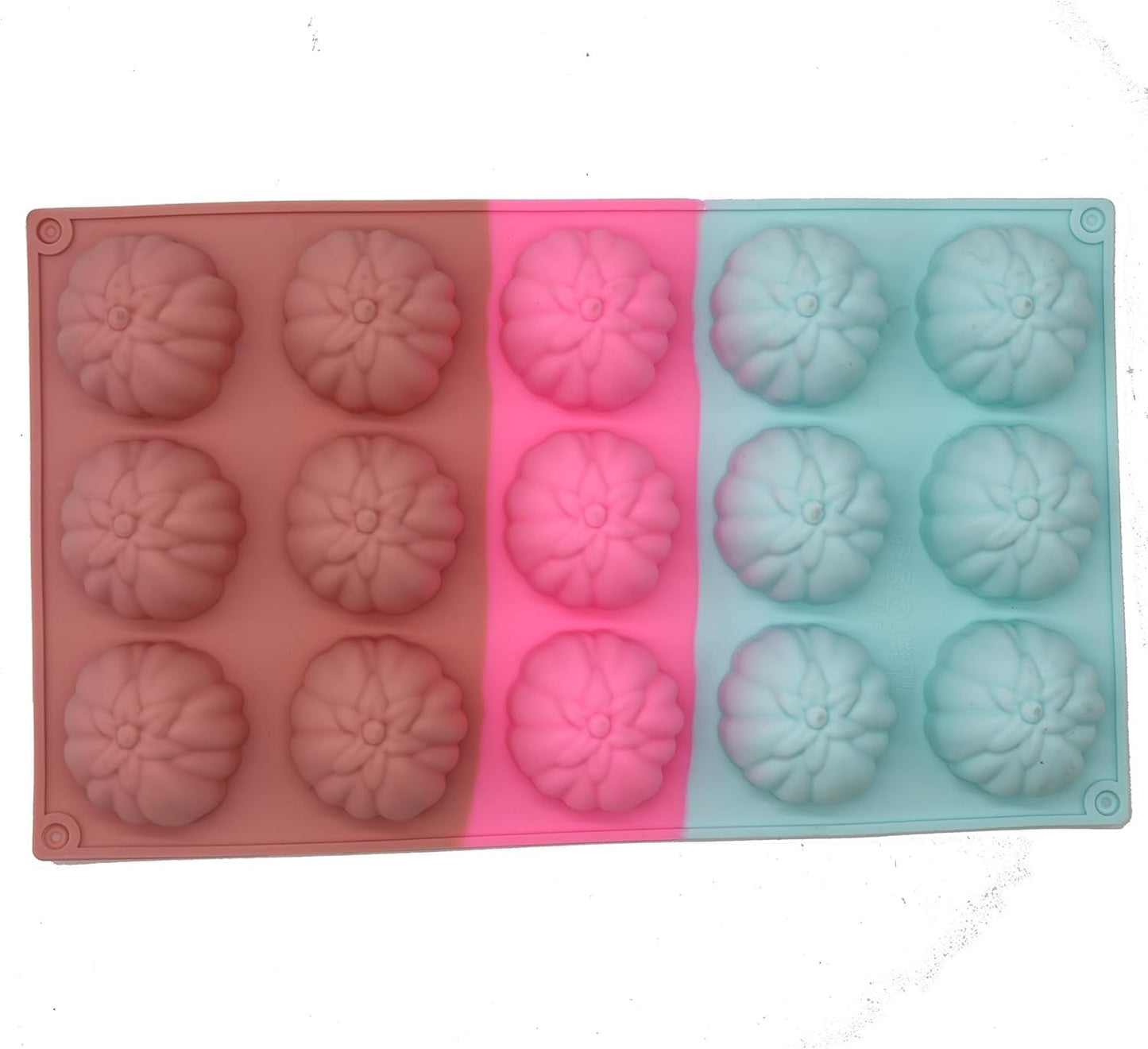 X-Haibei Fall Persimmon Fruit Silicone Mold - 15 Cavity for Soap, Cake, Chocolate, Jello, Resin - Realistic Detailed Design, Food Grade Flexible Bakeware Pan - 2.5oz per Cell