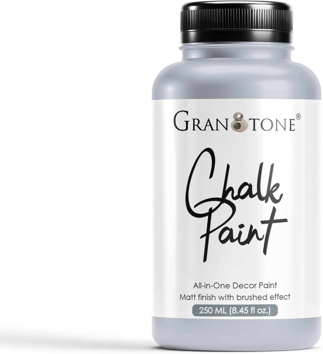 GRANOTONE Chalk Paint for Furniture | Matt-Finish Water-Based Acrylic Paint for Wood, Walls, Metal, Glass, Paper, Fabric Canvas | Maximum Coverage Chalk Paint for Kids & Adults, 120 Ml (FRENCH GREY)