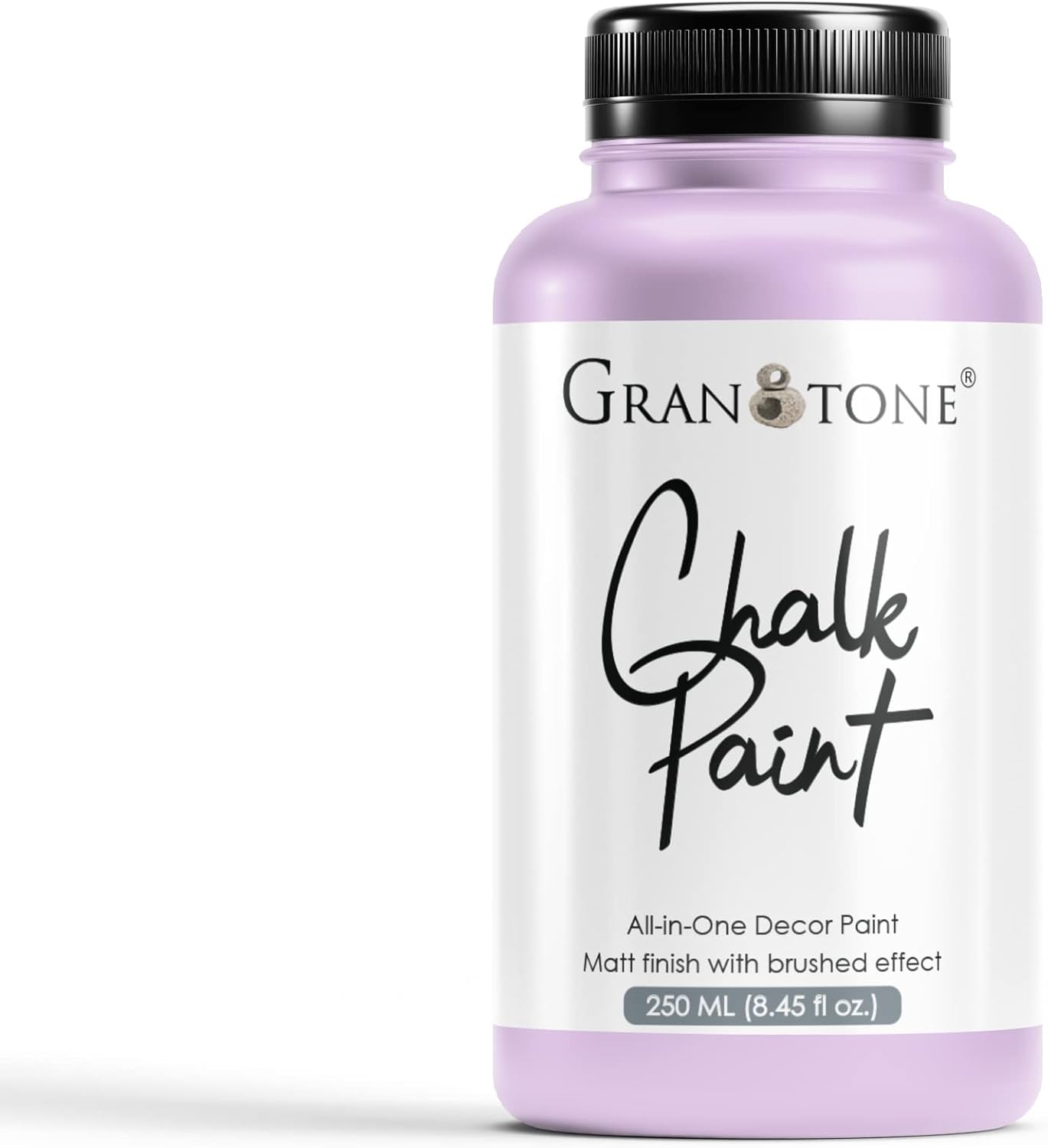 GRANOTONE Chalk Paint for Furniture | Matt-Finish Water-Based Acrylic Paint for Wood, Walls, Metal, Glass, Paper, Fabric Canvas | Maximum Coverage Chalk Paint for Kids & Adults, 120 Ml (LILAC)