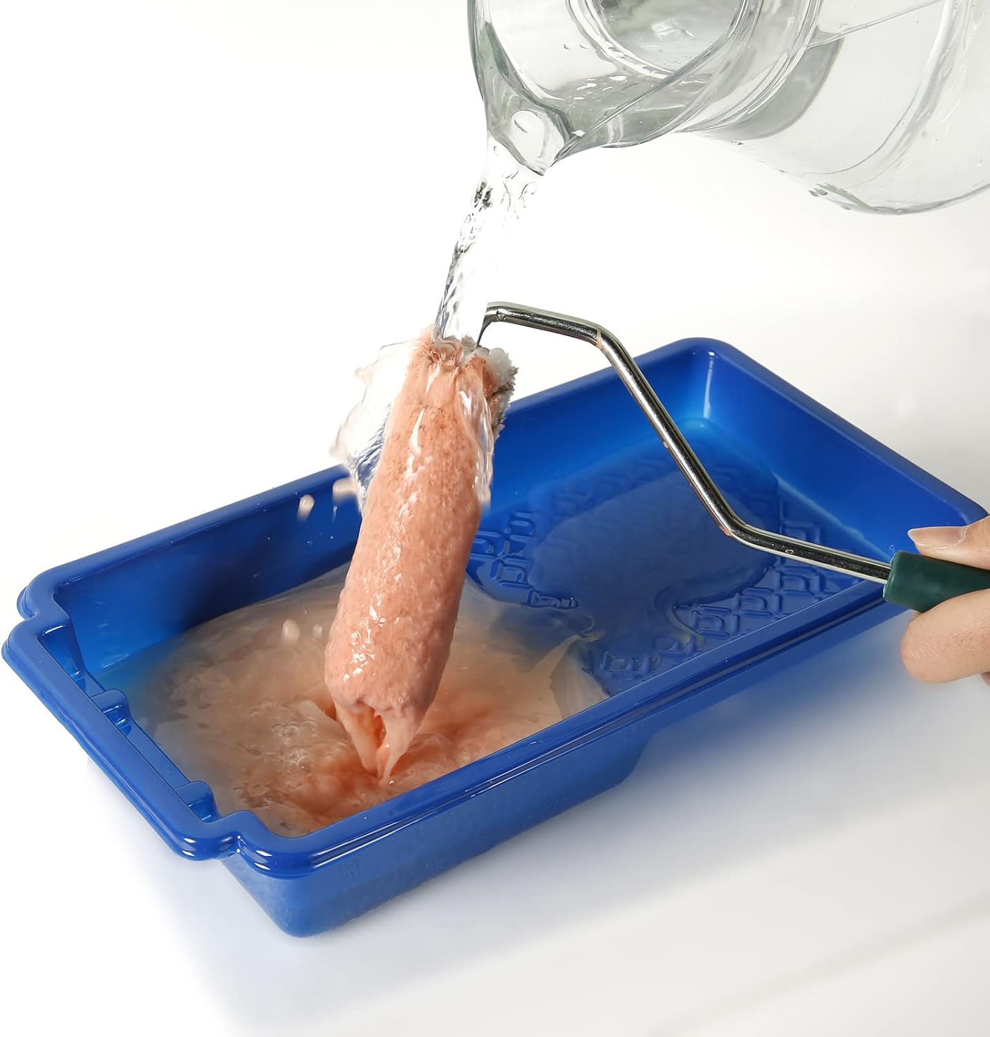 Mister Rui Microfiber Paint Roller 4 Inch, 10 Pack Small Paint Roller Covers, 10 mm Nap, Mini Paint Roller for Use with All Paints and Stains