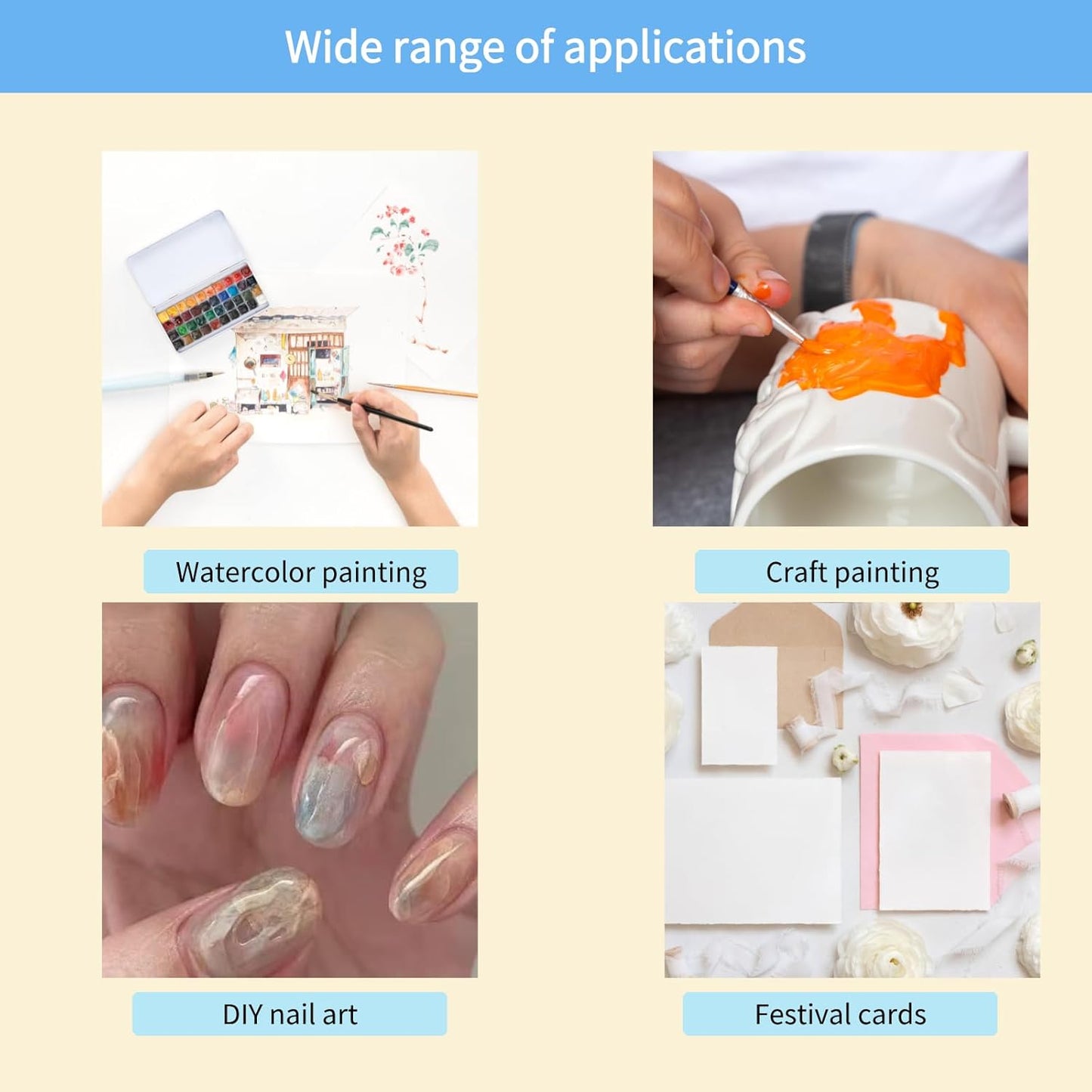 2ml Large Capacity Metallic Watercolor Paint Set, 36/60/84 Color Metallic/Pearlescent/Glitter/Color Shifting/Shimmer Water Color Paint for Adult Kids with 2 Paintbrushes