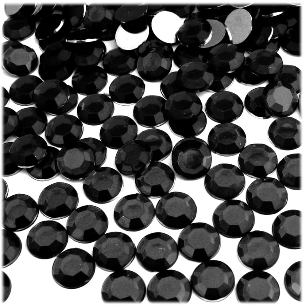 The Crafts Outlet 144pc Rhinestones Round 10mm - Flatback Champagne