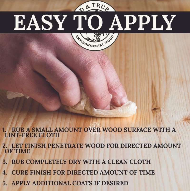 Tried & True Superior Varnish Oil Wood Finish, Pint - Natural Pine Resin & Linseed Oil, Ideal for Interior Furniture, Tables, Countertops - Non-Toxic, Scratch Resistant & Durable