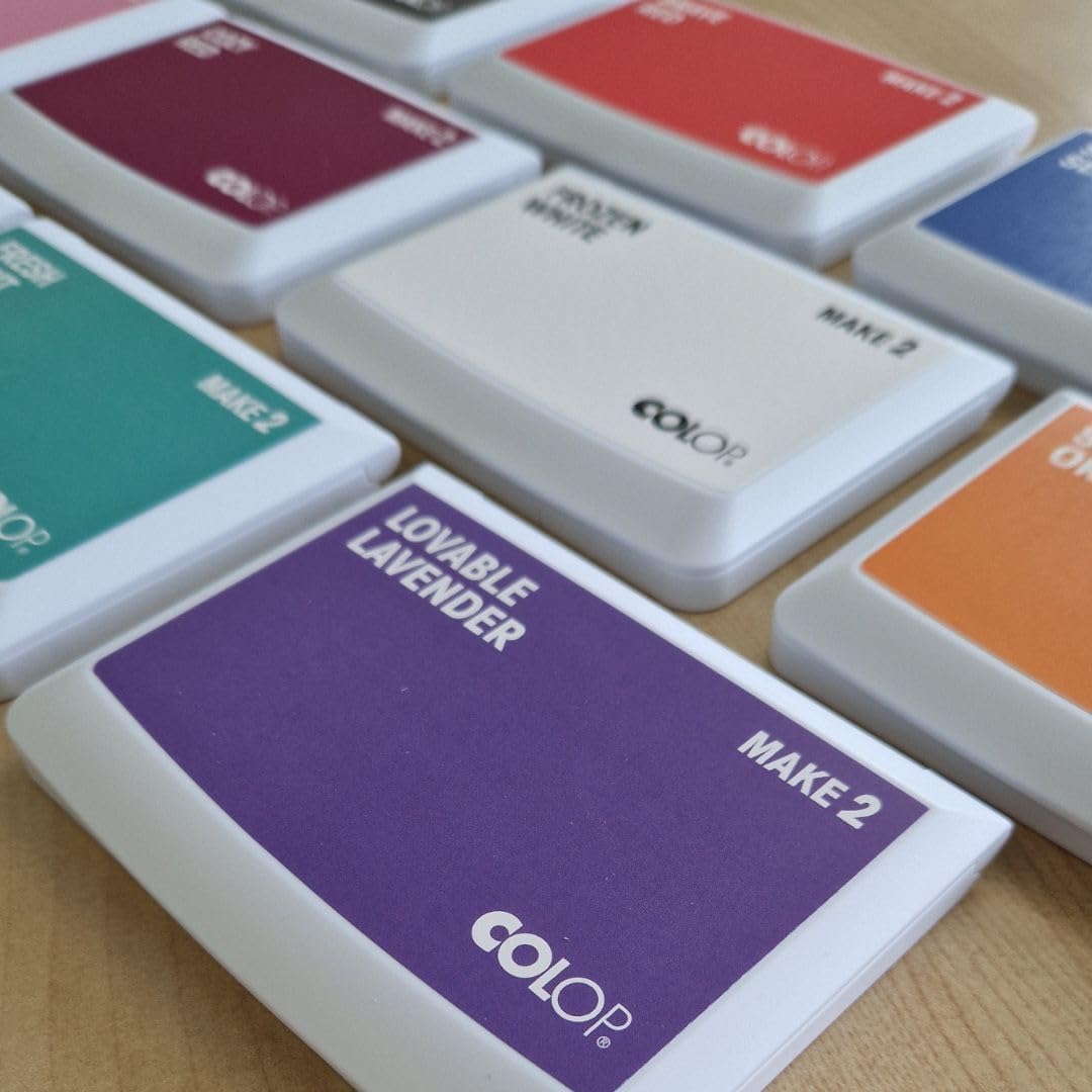 COLOP Make Series, Ink Stamp Pads, with Non-Toxic Premium Ink, Water-Based Acid-Free (Fir Forest, Make 2-2-3/4" x 4-1/4")