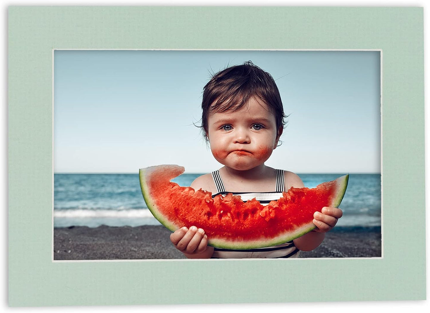 11x14 Mat for 8.5x11 Photo - Precut Honeydew Green Picture Matboard for Frames Measuring 11 x 14 Inches - Bevel Cut Matte to Display Art Measuring 8.5 x 11 Inches - Acid Free ONE MAT