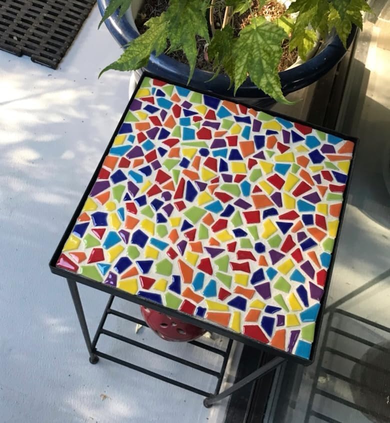 0.78"-1.57" Irregular Ceramics Mosaic Tiles,1.1LB Mosaic Pieces Stones for Home Decoration DIY Craft Plates Flowerpots Vases Cups Mosaic Making Supplies (Gold)