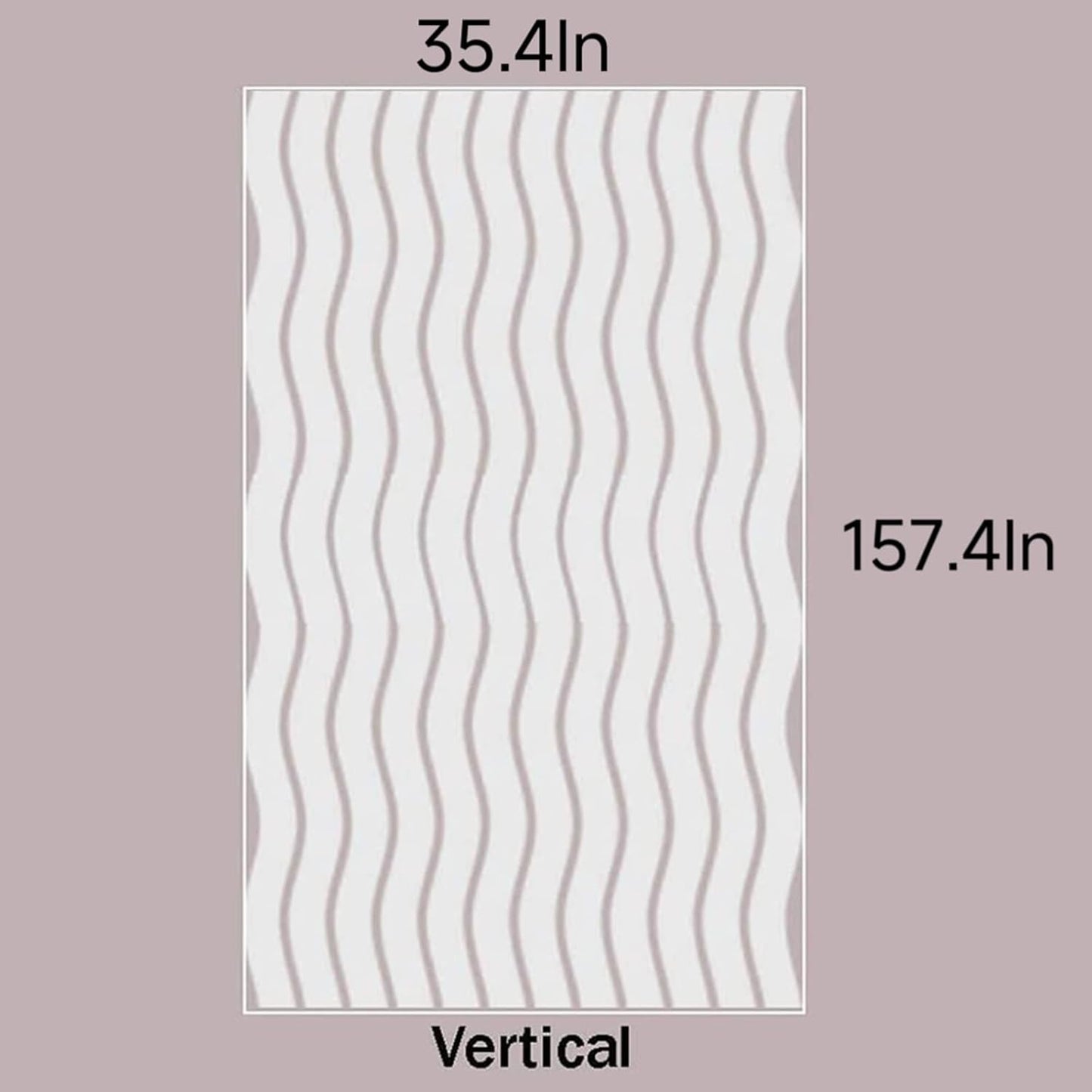 LEMON CLOUD Window Film for Privacy and Light Protection,Non Adhesive Removable Glass Covering Opaque Window Sticker Self Static Cling Vinyl Glass Film for Home Office (35.4 x 157.4 Inch,Wavy)