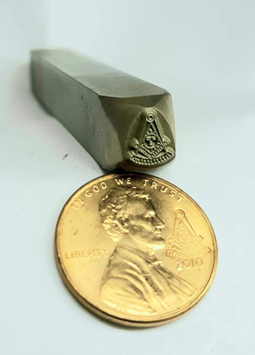 Masonic Master Mason Penny Punch Stamping Tool Fraternal Order Logo Punch Tool
