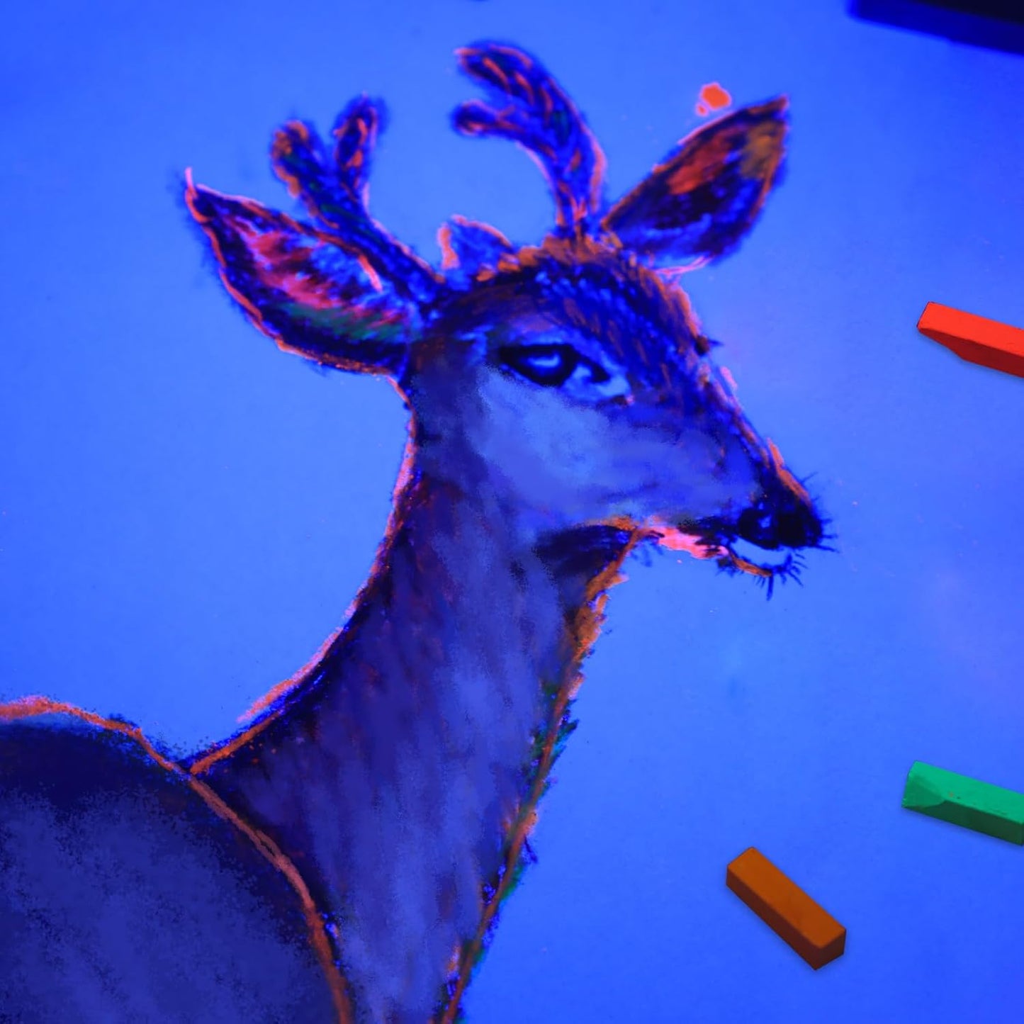 Artecho 50pcs Soft Pastels, 48 Colors Including 4 Fluorescent Colors, Extra Free Black & White, Square Chalk for Drawing, Blending, Layering, Shading, Pastels Art Supplies