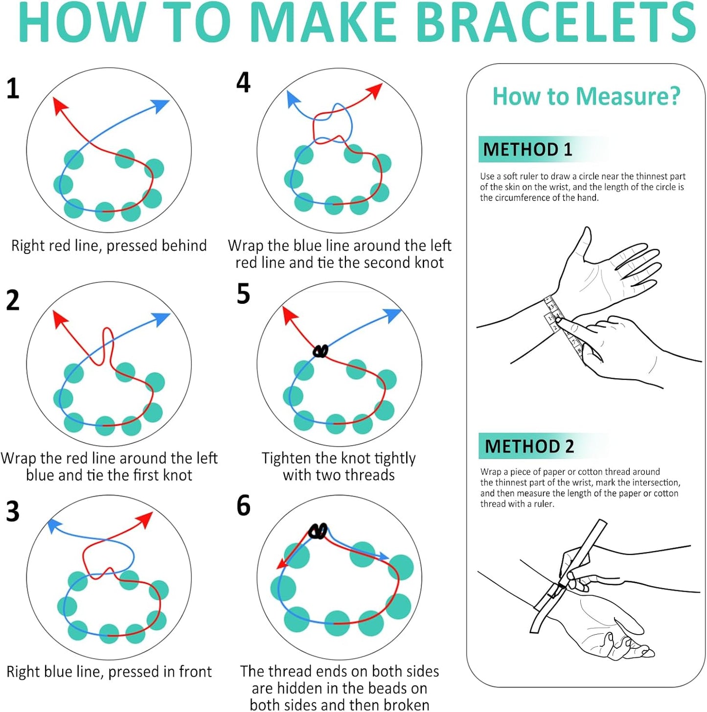 6MM Lake Blue Glass Beads Natural Gemstone Round Loose Stone Beads for Jewelry and Bracelets Making 120pcs 2 Strands 32"