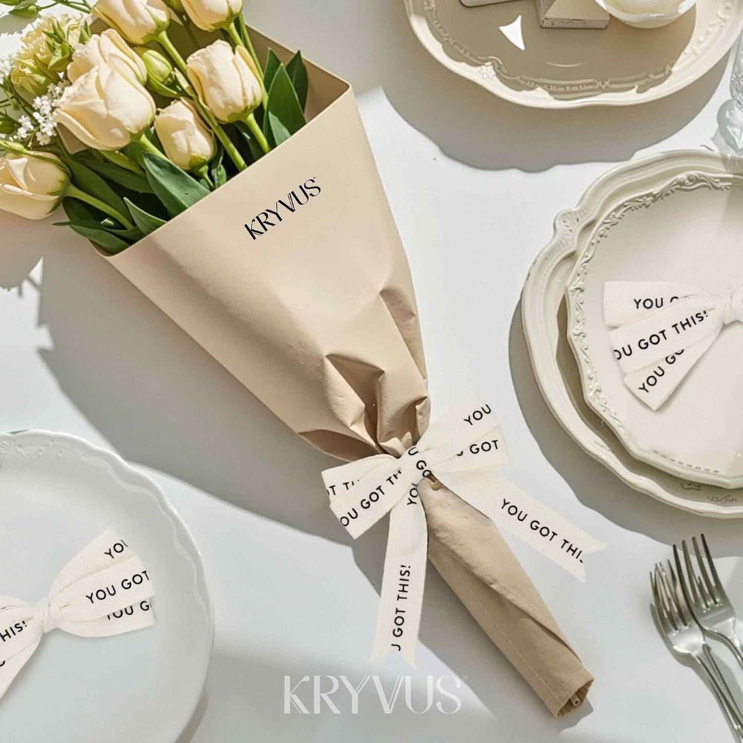 You Got This Ribbon - 5/8 Inch x 12 Yards Natural Twill Tape Ribbon, Cotton Herringbone Ribbons for Gift Wrapping, Birthdays, Weddings, Christmas, Anniversaries, Valentine's Day, Mother's Day