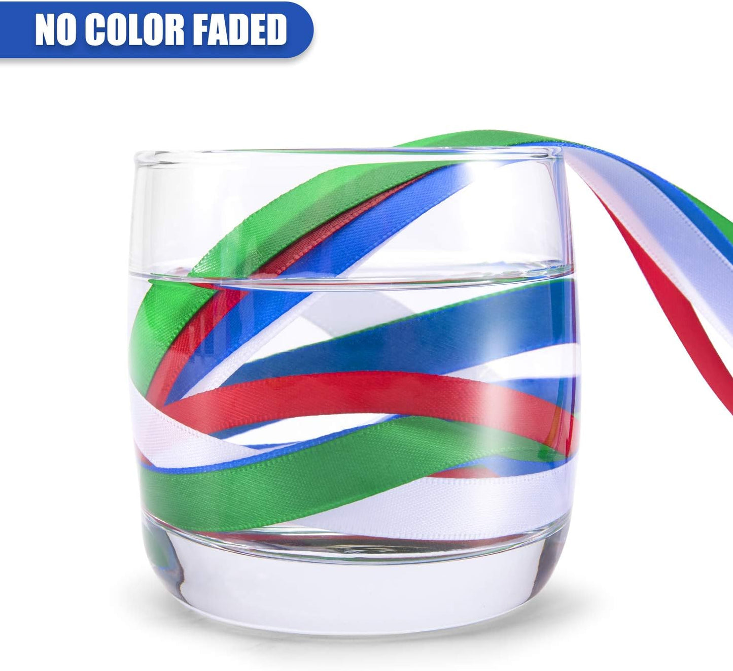 Humphrey's Craft 4 Inch Silver Double Faced Satin Ribbon - 5 Yards Variety of Color for Crafts Gift Wrapping Cutting Ceremony Decoration Sewing Chair Sash Wedding and Dining Tables.