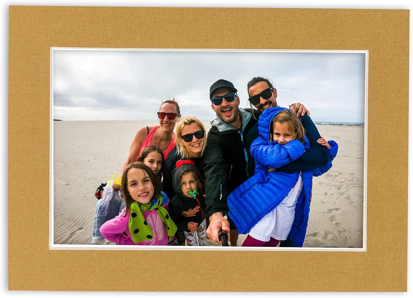 5.5x8.5 Mat for 8.5x11 Frame - Precut Mat Board Acid-Free Show Kit with Backing Board, and Clear Bags Rattan Beige 5.5x8.5 Photo Matte For a 8.5x11 Picture Frame Matboard for Framing, Pack of 100 Mats
