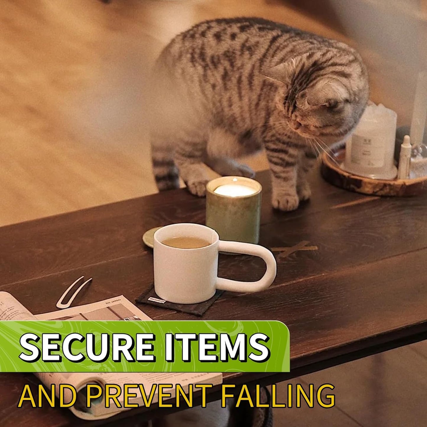 Piteno® 1200Pcs Double Sided Adhesive Dots, 0.24" Clear Removable Sticky Adhesive Mounting Putty, Waterproof No Trace Dots Adhesive Putty for Poster Picture Festival Decoration Museum (6mm)