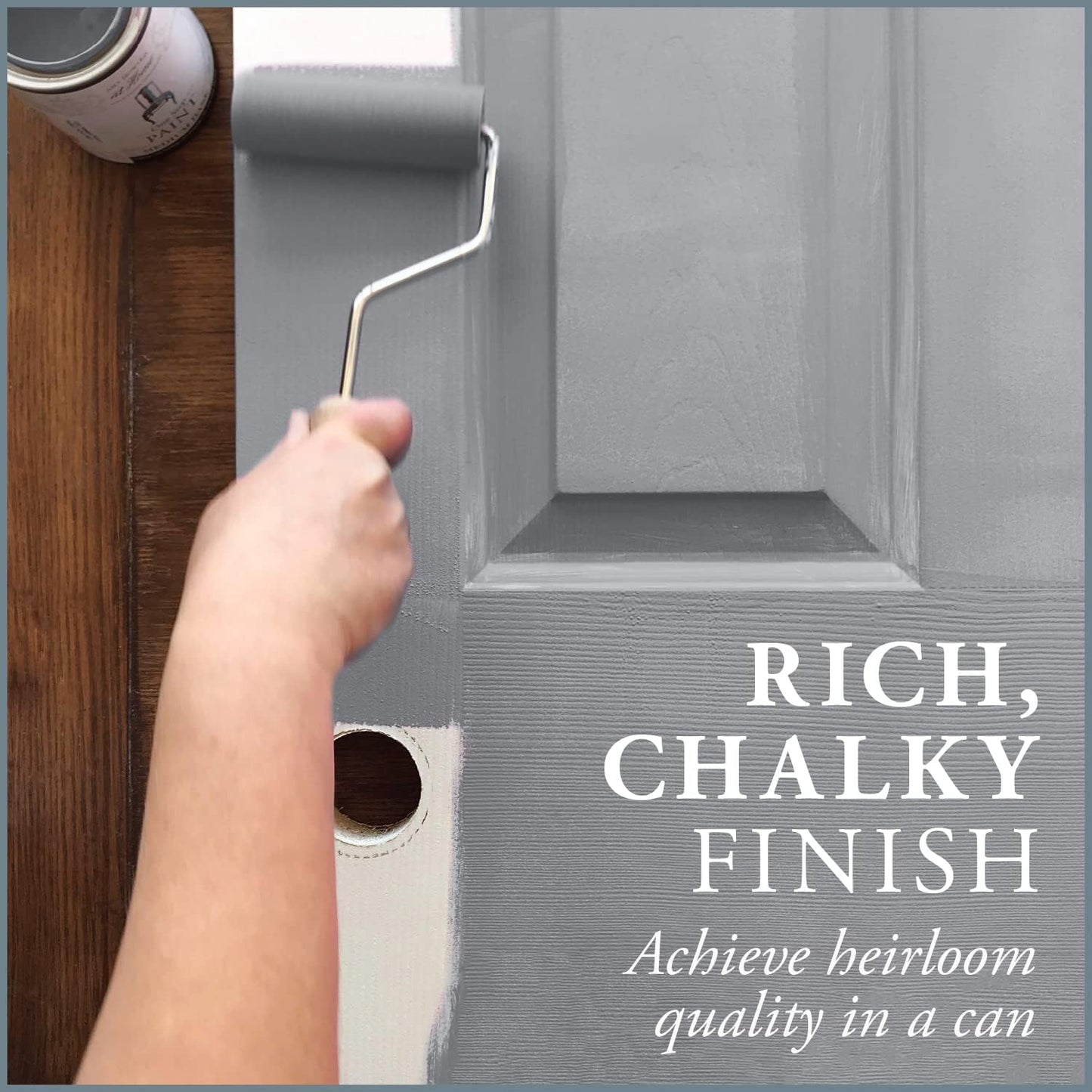 AMY HOWARD AT HOME Chalk-Based One Step Paint for Furniture, Cabinetry, Decor, Finish, and More | No Stripping, Sanding, or Priming | Light Base | 16 Ounce | Atelier