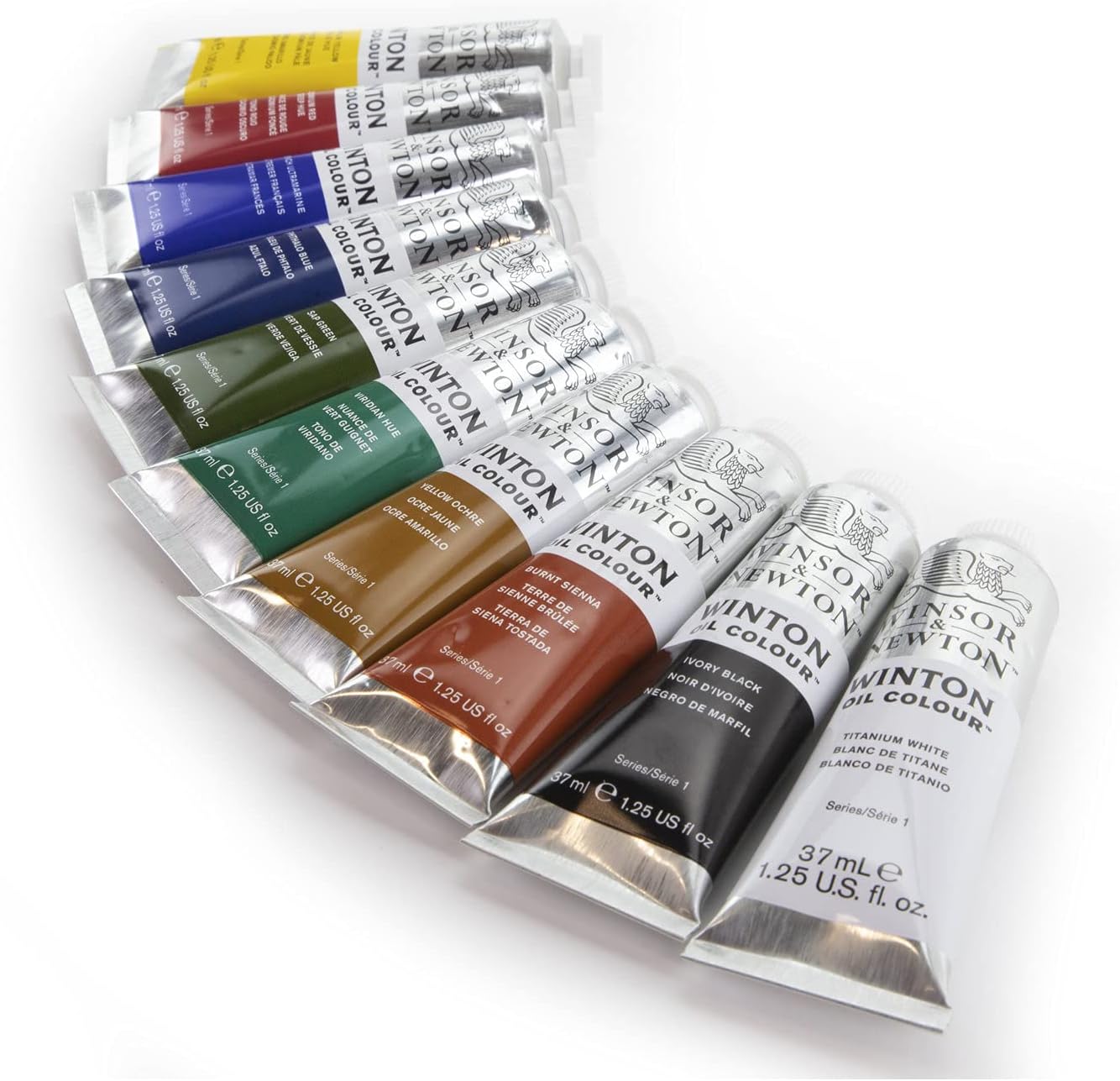 Winsor & Newton Winton Oil Paint, Starter Set of 10 x 37ml Tubes