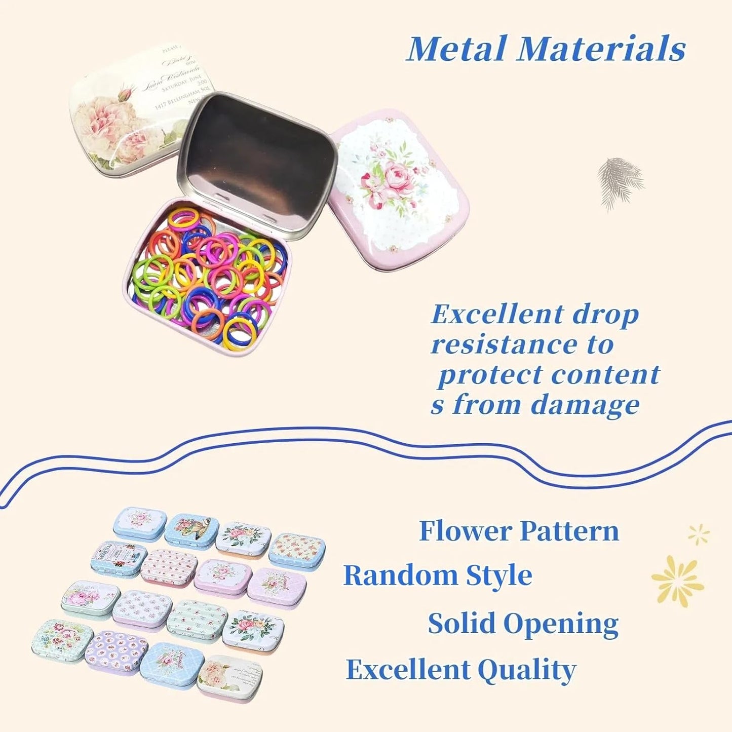 Metal Round Stitch Markers,Colorful Crochet Stitch Markers,Knitting Stitch Markers with Storage Case,Crochet Gift for Knitting Weaving Lovers (Round)