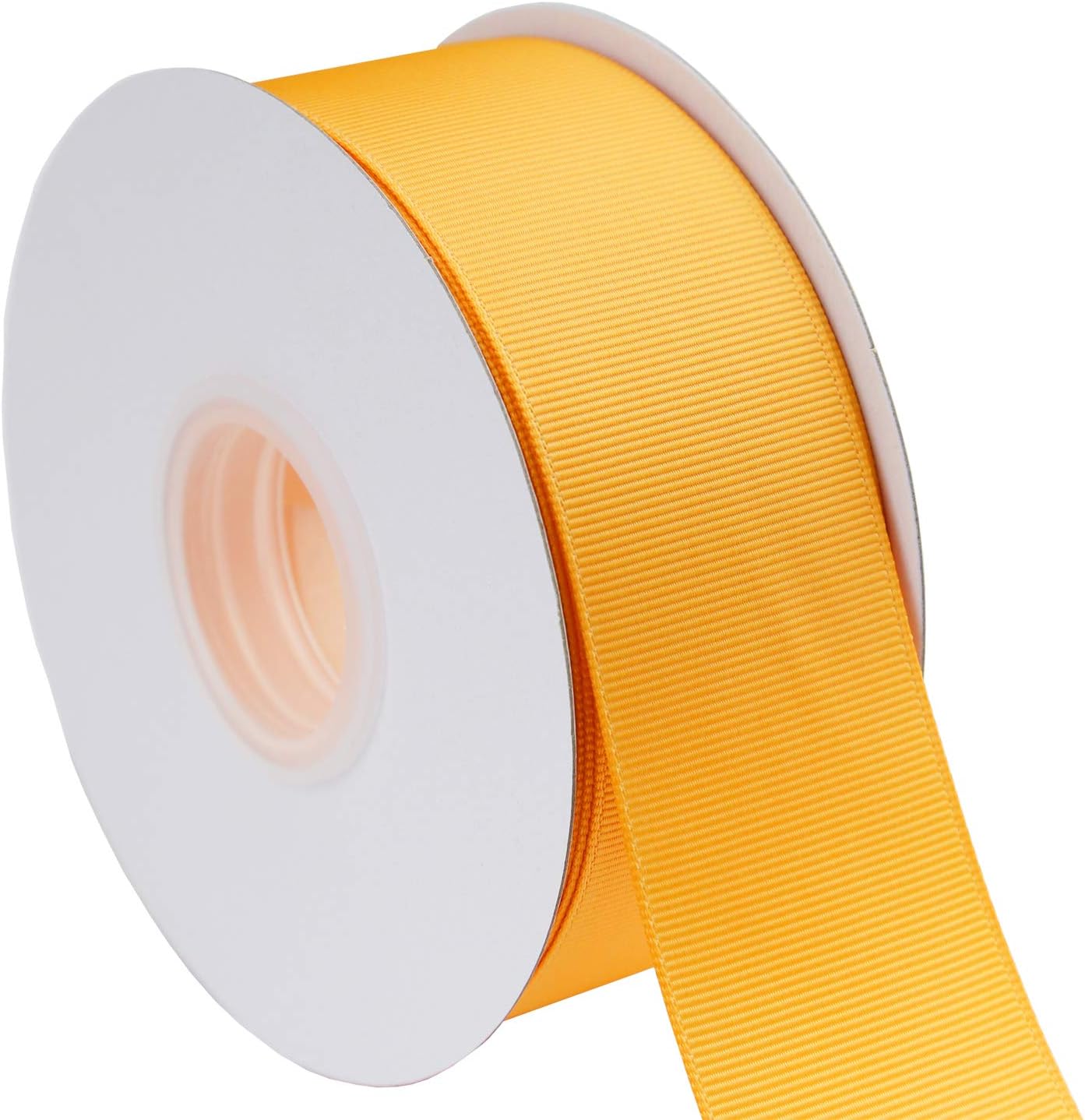 ITIsparkle 11/2" Inch Grosgrain Ribbon 25 Yards-Roll Set for Gift Wrapping Cake Decoration Party Favor Hair Braids Hair Bow Baby Shower Decoration Floral Arrangement Craft Supplies, Gold Ribbon