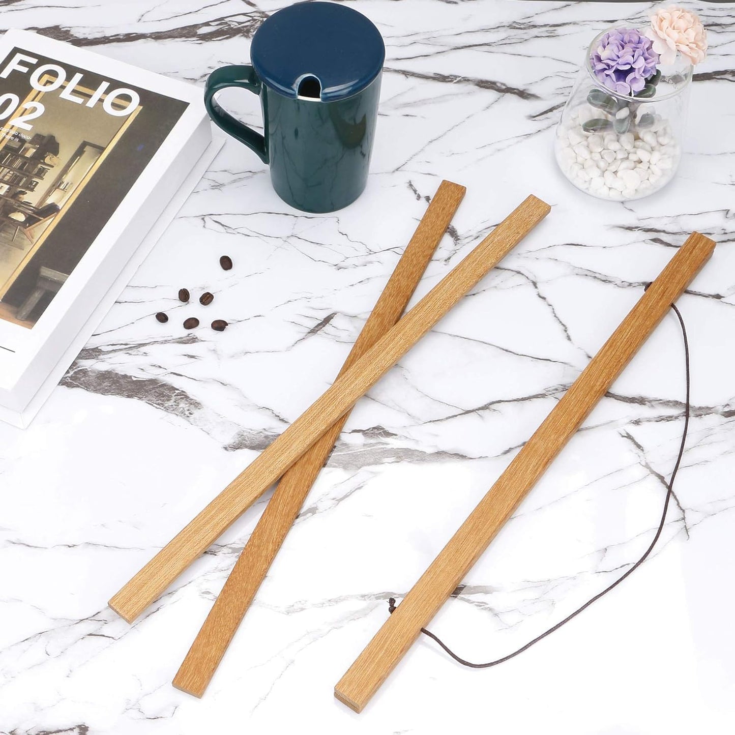 WITCOLOR 25x17 25x36 25x25 Poster Frame, Magnetic Light Wood Wooden Frame Hanger for Photo Picture Canvas Artwork Art Print Wall Hanging (1 Pack, 25", Teak Wood)