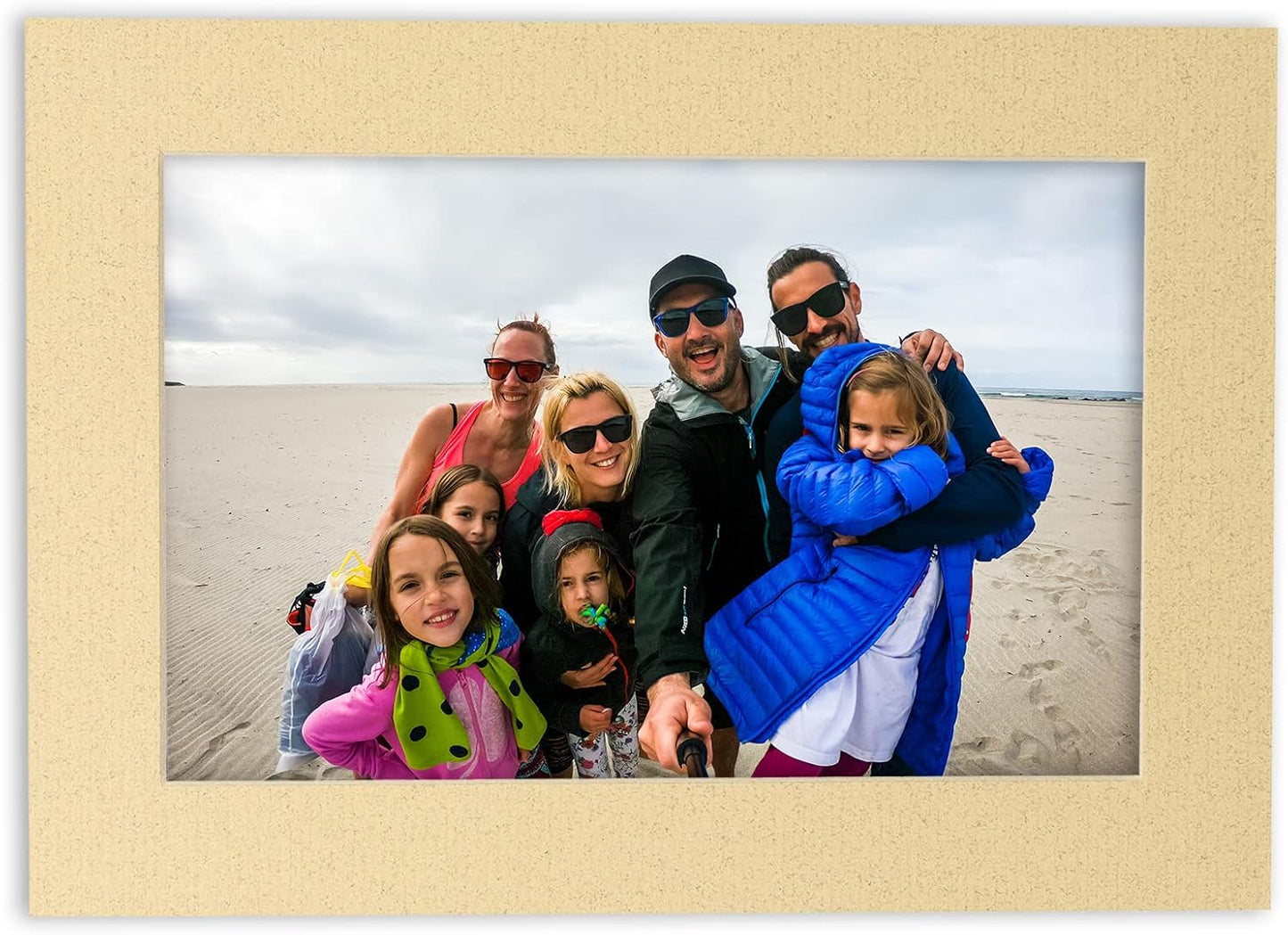11x14 Mat for 8.5x11 Photo - Precut Tan Picture Matboard for Frames Measuring 11 x 14 Inches - Bevel Cut to Display Art 8.5 x 11 Inches - Acid Free Pack of 25 MATS with Backing Boards & Clear Bags