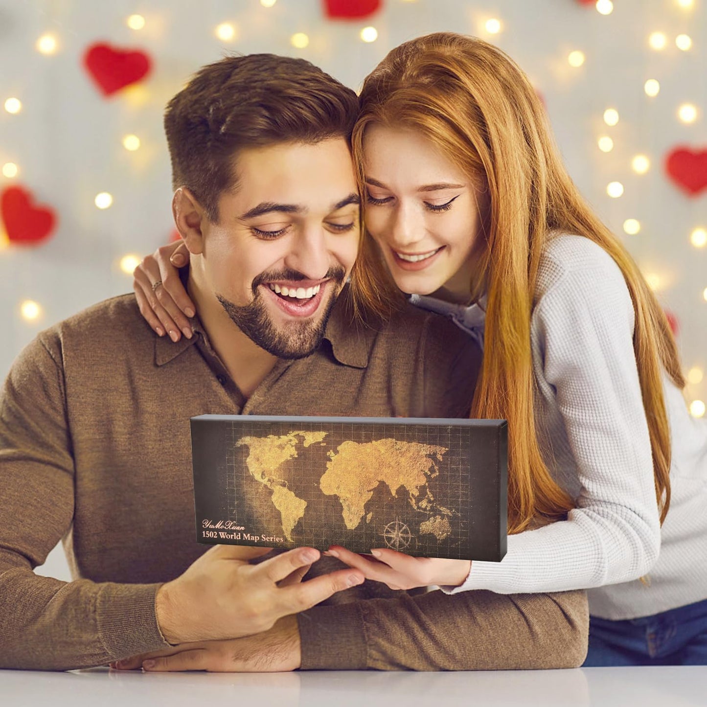 Hethrone Quill Pen Ink Set - Calligraphy Pen Ink Set Includes Feather Pen with Ink, Pen Holder and 5 Replacement Nibs Holiday Ideal Gifts (Brown)