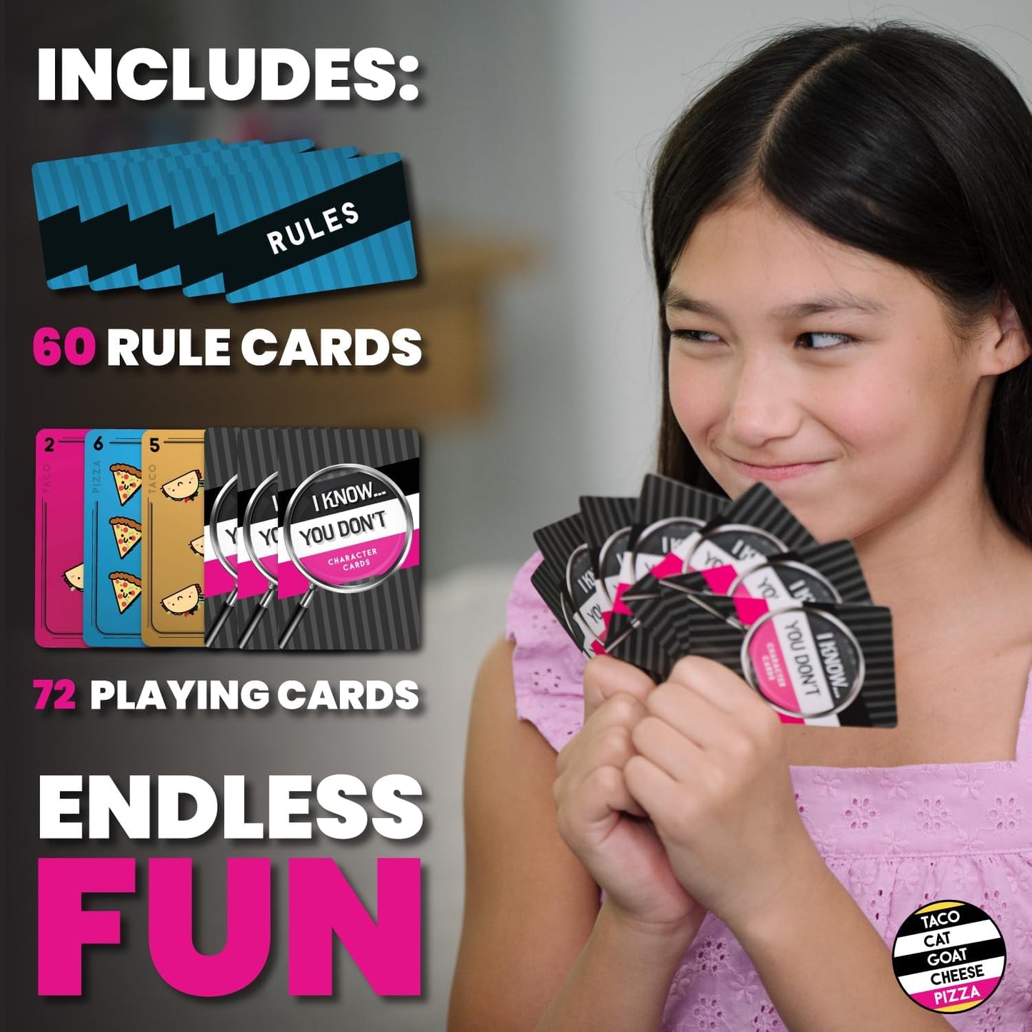 I know... You Don't Strategic Card Game for Family Game Night by Taco Cat Goat Cheese Pizza | Easy to Learn | Fast 10 Minute Rounds | Fun for Kids, Teens, and Adults | 3 - 7 Players