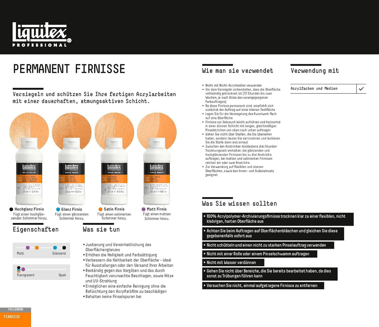 Liquitex Professional High Gloss Varnish, 3.78L (gallon/128-oz)