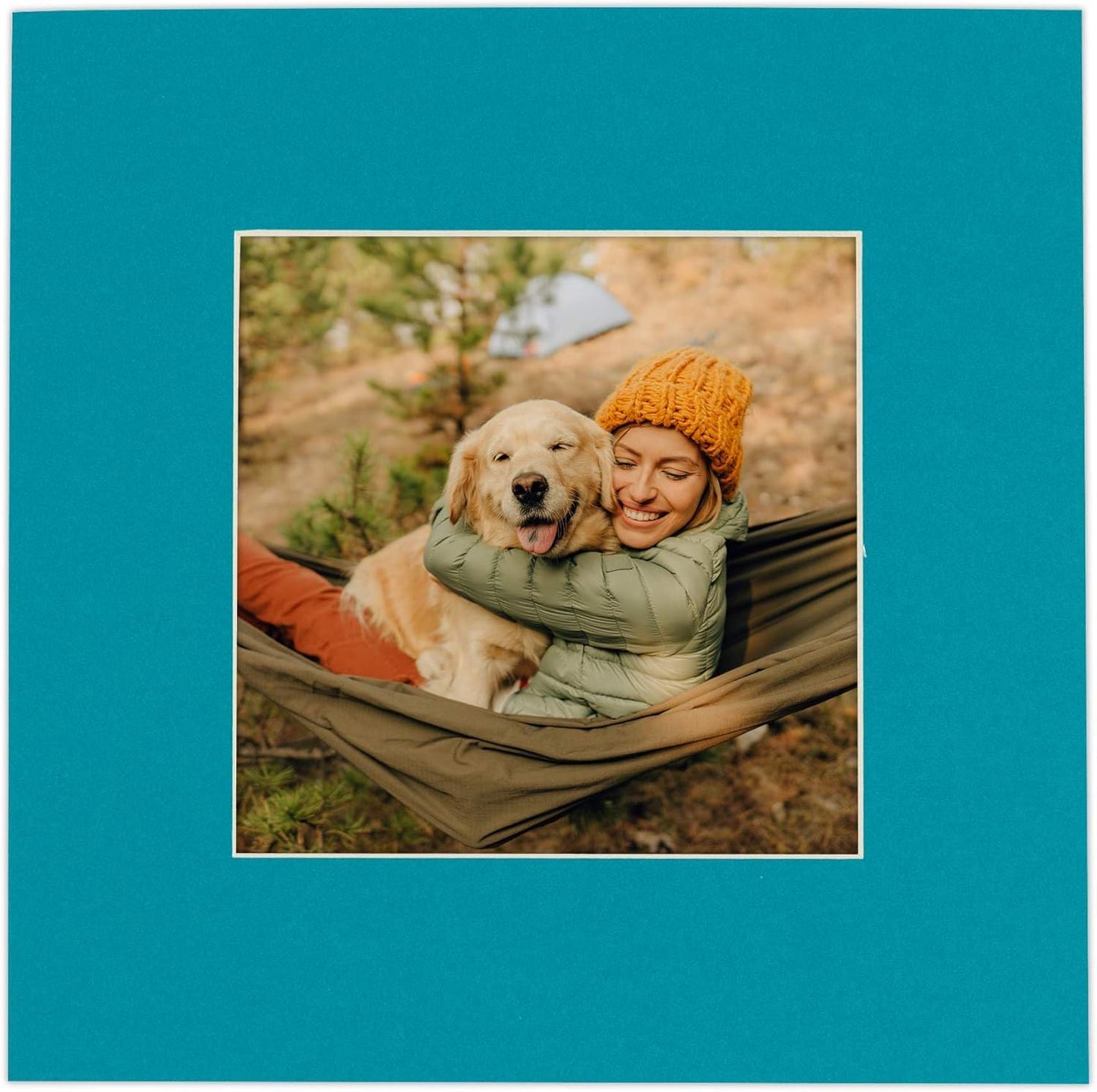 11x14 Mat for 8.5x11 Photo - Precut Teal Blue Picture Matboard for Frames Measuring 11 x 14 Inches - Bevel Cut Matte to Display Art Measuring 8.5 x 11 Inches - Acid Free Pack of TEN MATS