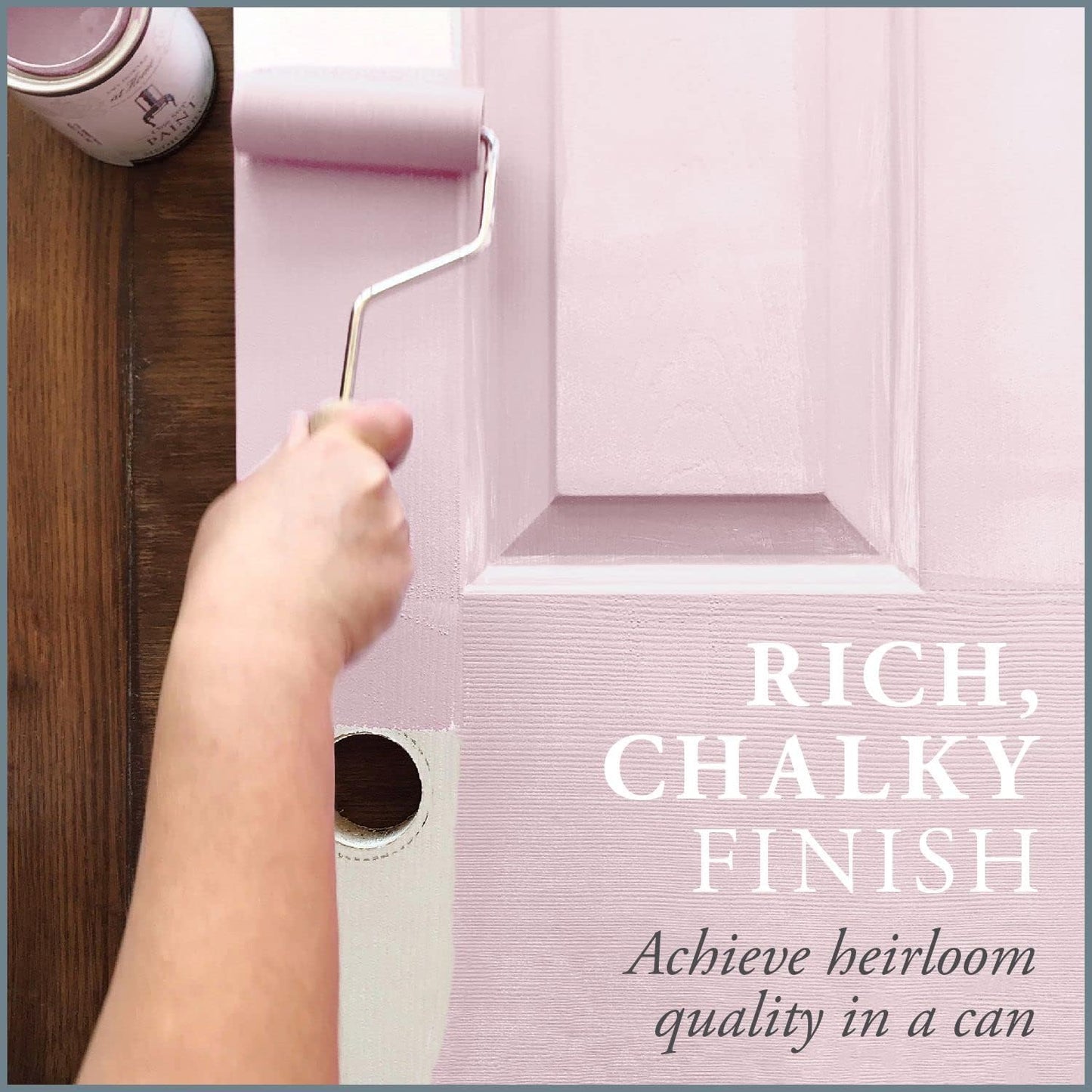 AMY HOWARD AT HOME Chalk-Based One Step Paint for Furniture, Cabinetry, Decor, Finish, and More | No Stripping, Sanding, or Priming | Ultra-Light Base | 32 Ounce | Palmer Pink