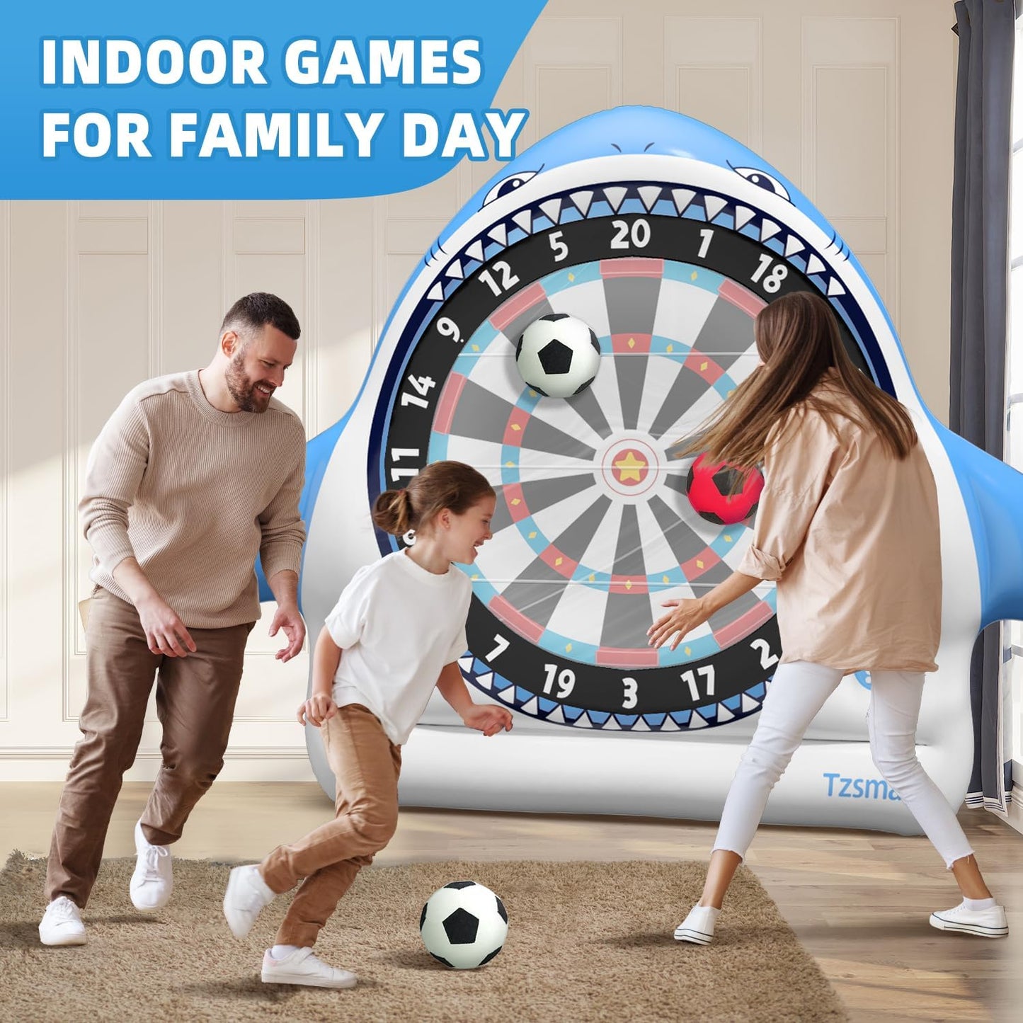 Inflatable Game Outdoor Giant Dartboard for Soccer Large Carnival Games Giant Outdoor Game-Fun Sports Games for Kids Adults, Backyard, Garden, Party, Summer Outdoor Play