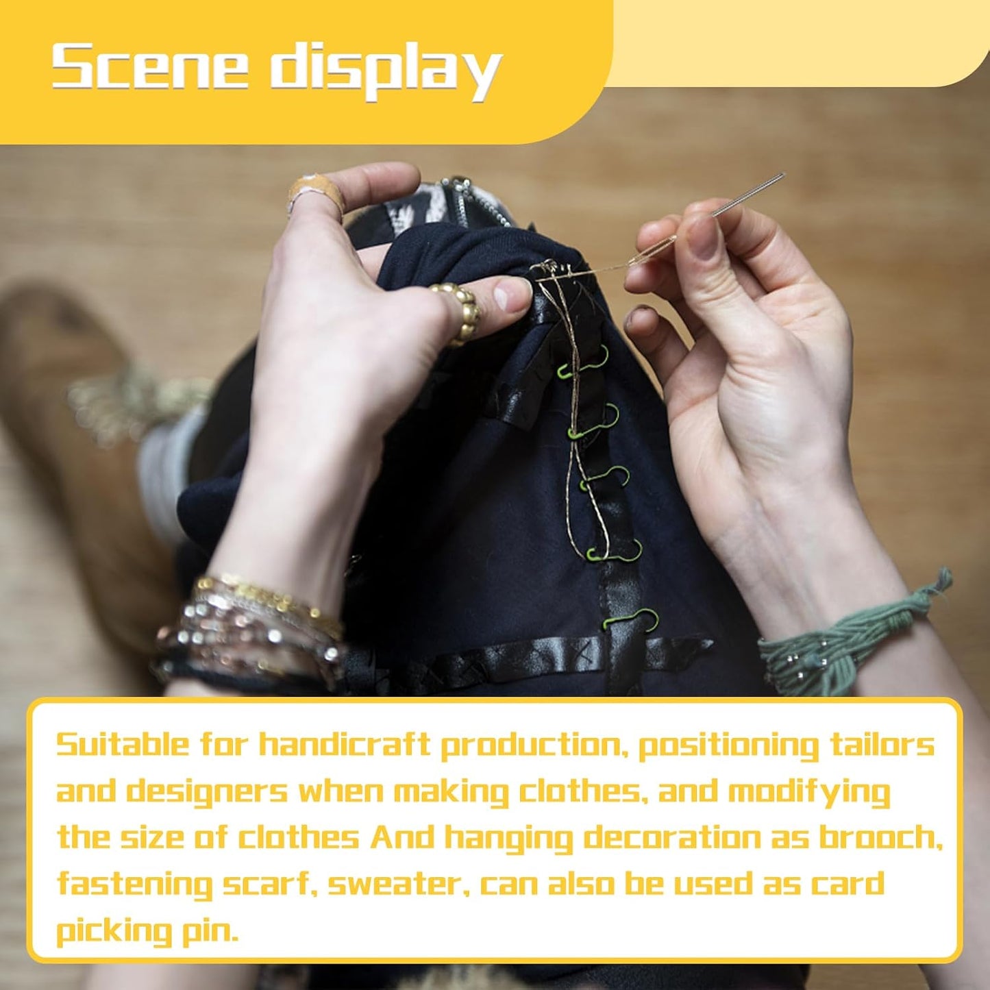 Kollase Crochet Markers, Metal Stitch Markers for Knitting and Crocheting, Accessories and Supplies (M-600 pcs)