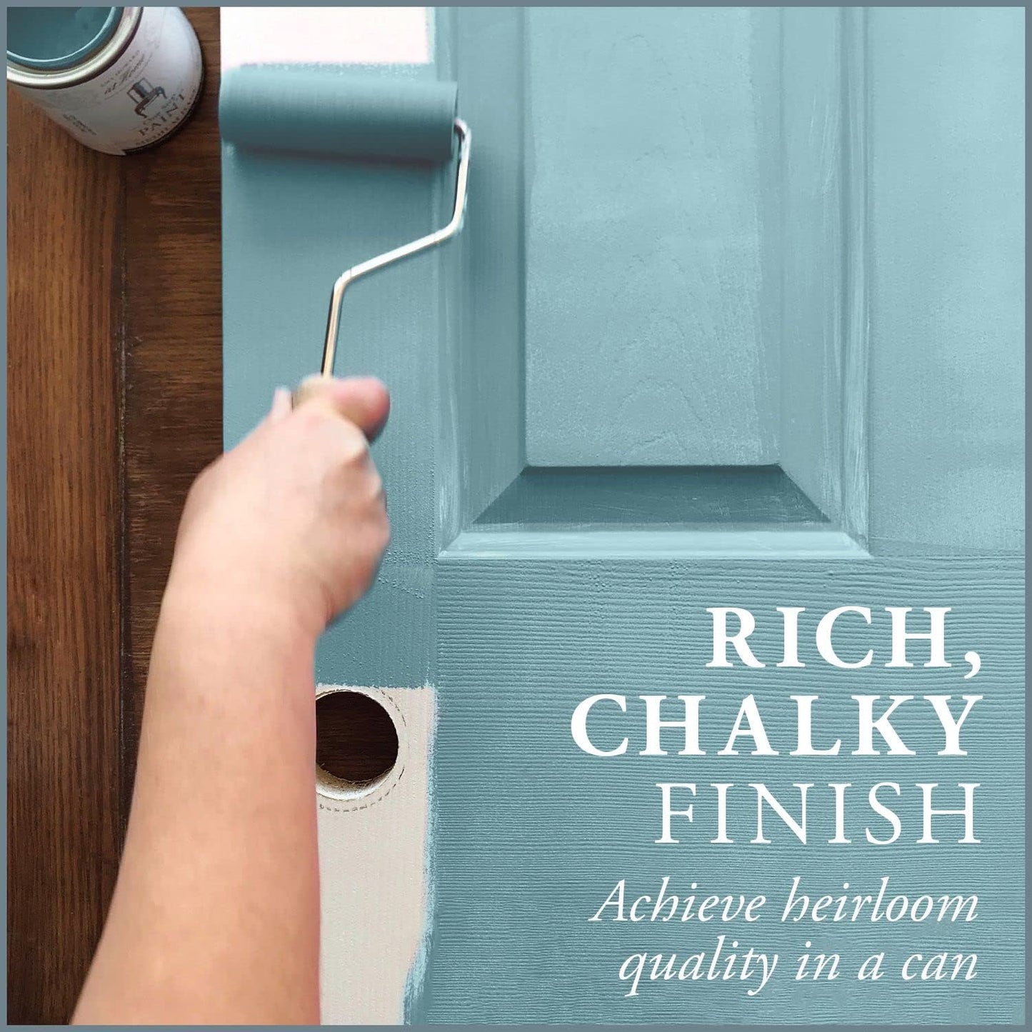 AMY HOWARD AT HOME Chalk-Based One Step Paint for Furniture, Cabinetry, Decor, Finish, and More | No Stripping, Sanding, or Priming | Light Base | 16 Ounce | Harbor Lights