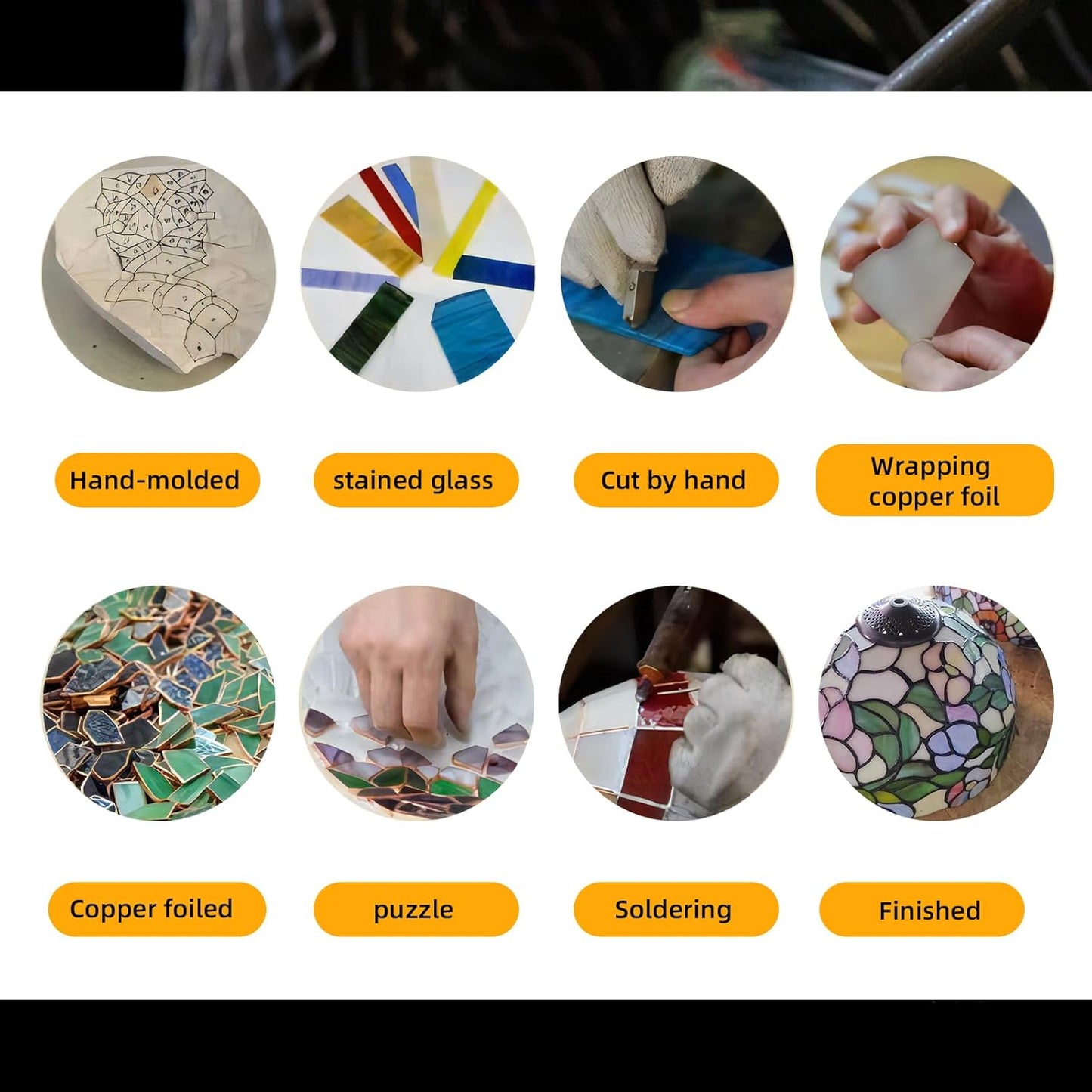 PA0002 Stained Glass Hanging Panel-12 Wx12 H Window Suncatcher Window Décor Tiffany Style Wall Décor Hanging Art,Hot Air Balloons.