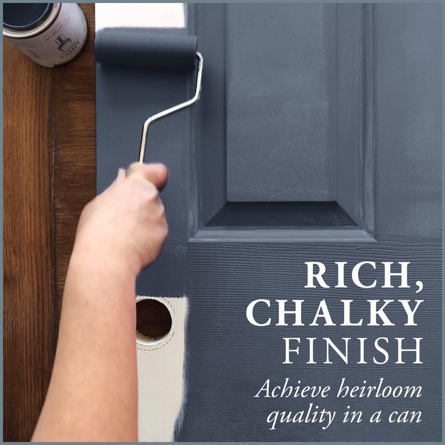 AMY HOWARD AT HOME Chalk-Based One Step Paint for Furniture, Cabinetry, Decor, Finish, and More | No Stripping, Sanding, or Priming | Medium Base | 16 Ounce | Lakai Blue