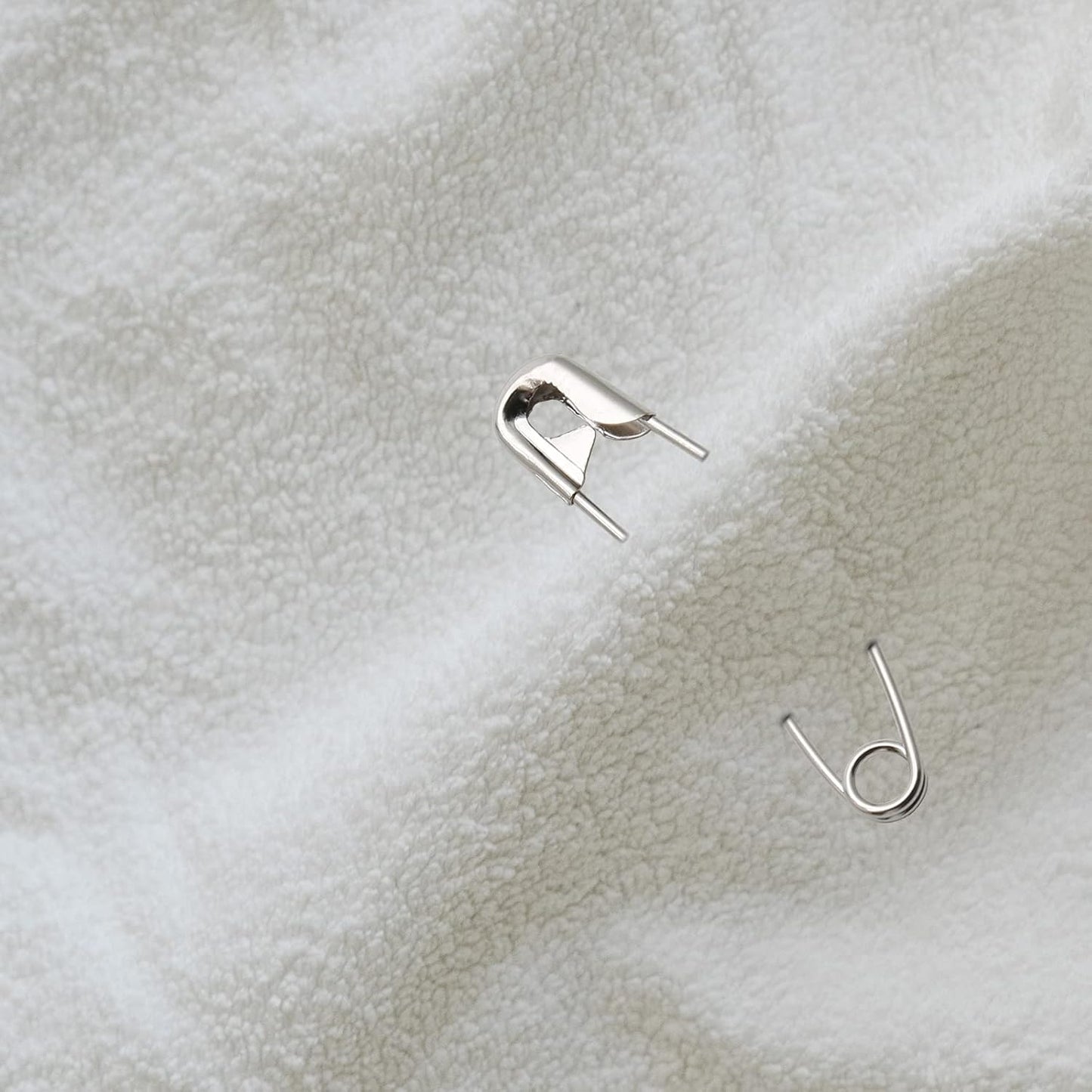 100Pcs Curved Safety Pins Size 3, 2" / 50mm Quilting Basting Pins, Bent Safety Pins for Quilting and Knitting (Sliver)
