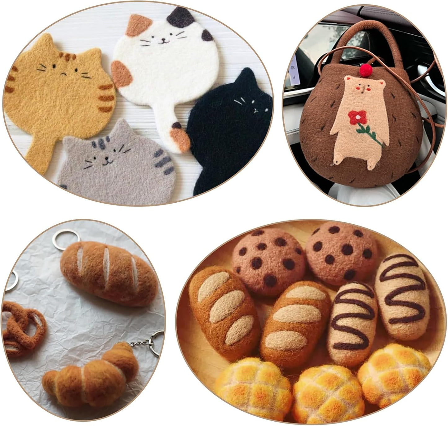 Wool Roving Bulk - 8.82oz Super Wool Chunky Yarn, Wool Roving Top for Needle Felting, Soft Felting Wool Supplies for Hand Spinning, Felting, Blending, Weaving and DIY Craft (Coffee Brown)