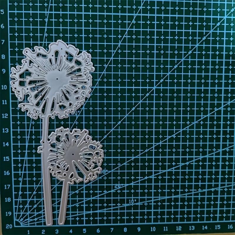 Lapoo Flowers Metal Cutting Die for Scrapbooking - Durable, Cut Stencils for DIY Scrapbook Photo Album Decorative Paper Card, Card Making Supplies, Embossing (Blowball 2.9 x 2.3 in)