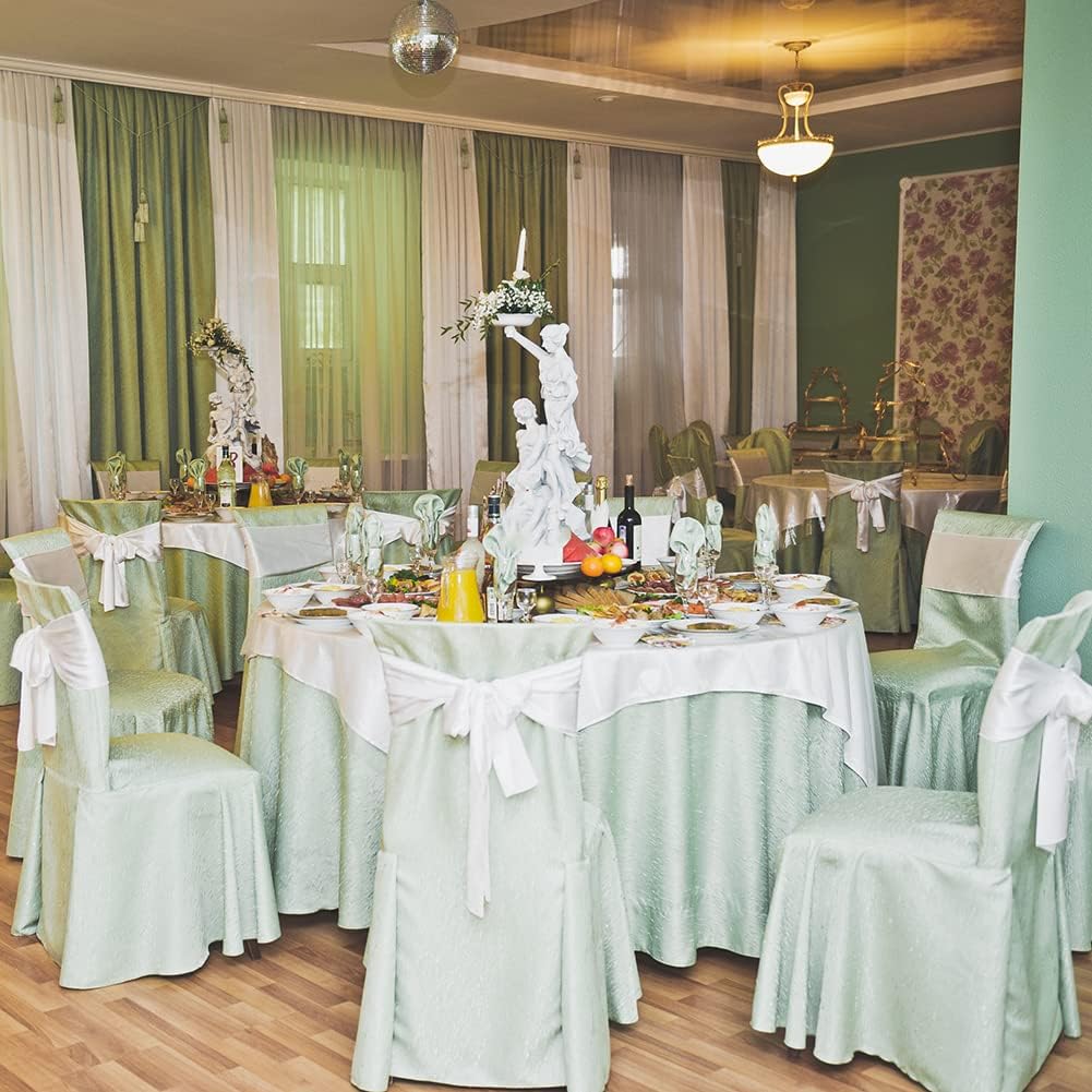 LIUYAXI White Double Faced Satin Ribbon, 2" X Continuous 25 Yards, Ribbons Perfect for Gift Wrapping Wedding Bouquet Decor DIY Craft Bow Making & Other Projects