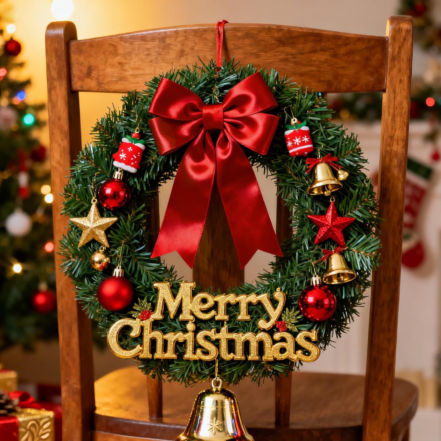 1-1/2 Inch 25 Yards Satin Ribbon Red, Solid Color Fabric Ribbon for Gift Wrapping, Wedding, Polyester Gift Ribbon for Birthday Party Decoration, Craft, Hair, Floral, Sewing