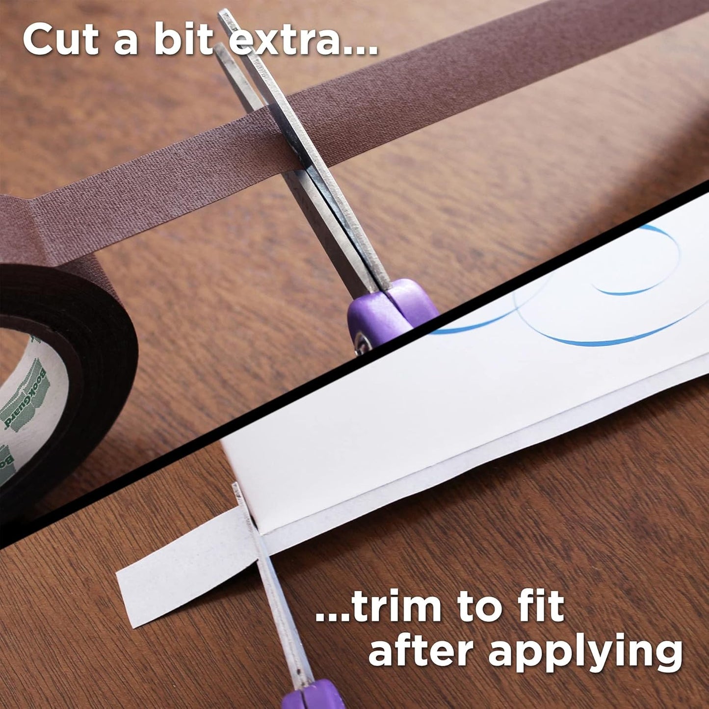 BookGuard 0.75 inch Premium Bookbinding Repair Cloth Tape, 15 Yard Roll, Brown