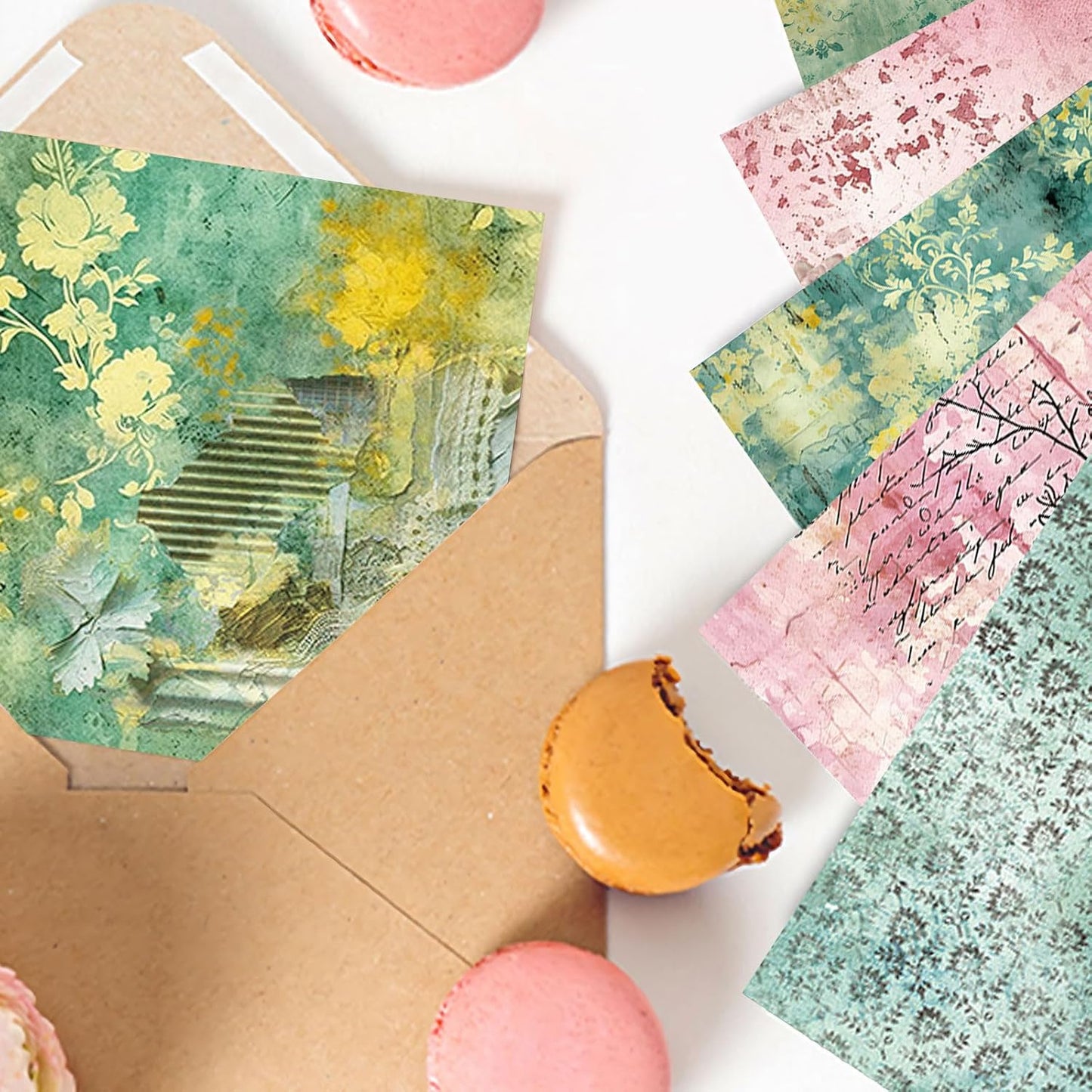 Scrapbook Paper 12x12 inch, 24 Sheets DIY Origami Decorative Craft, Double sided printing, Photo Album Decor Wooden-free Paper for Gift Wrapping Card Making Collage Album Decorative (Pink)