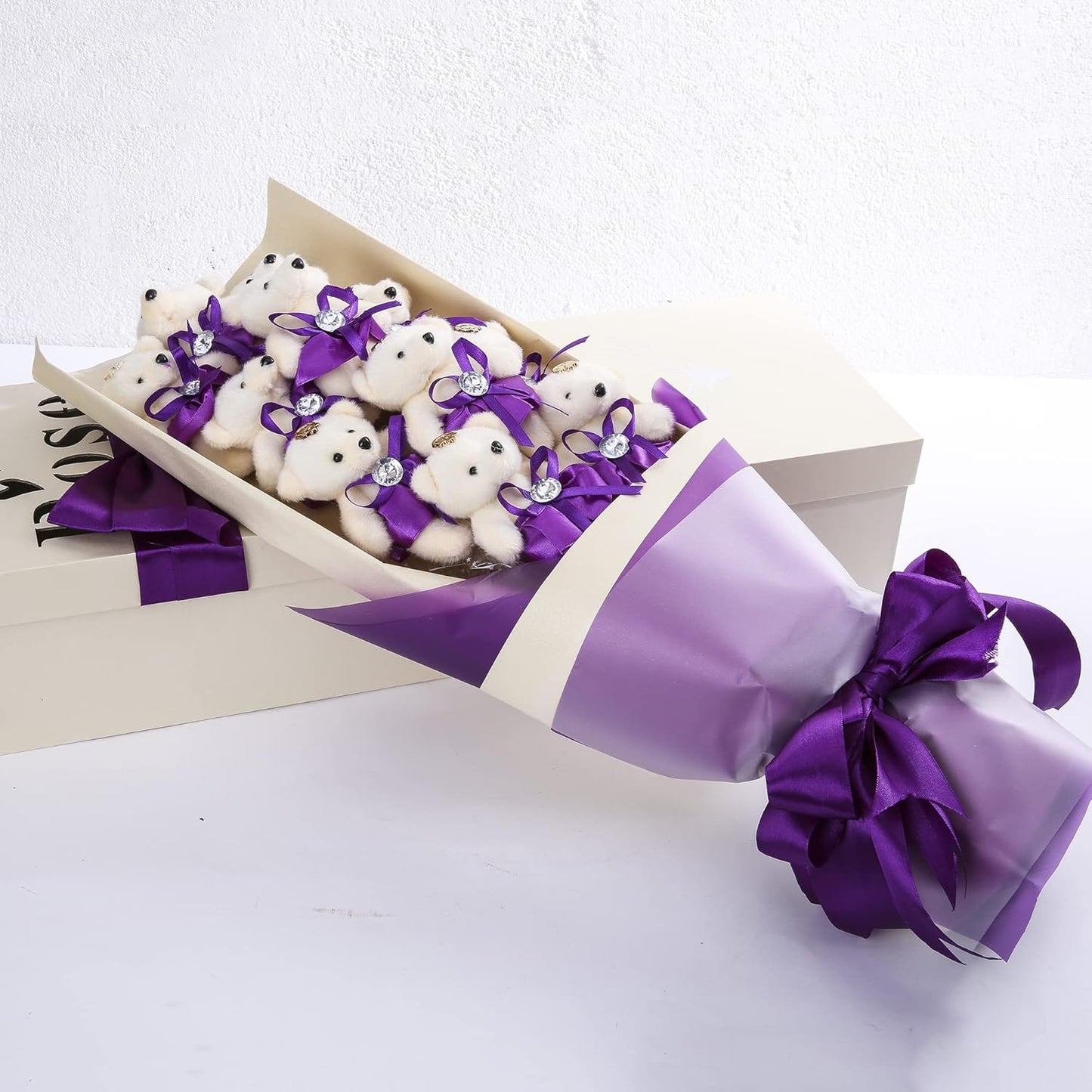 LIUYAXI Purple Satin Ribbon, Double Faced 1/2" X Continuous 25 Yards Ribbons Perfect for Gift Wrapping Bows Bouquet Wedding Craft and More