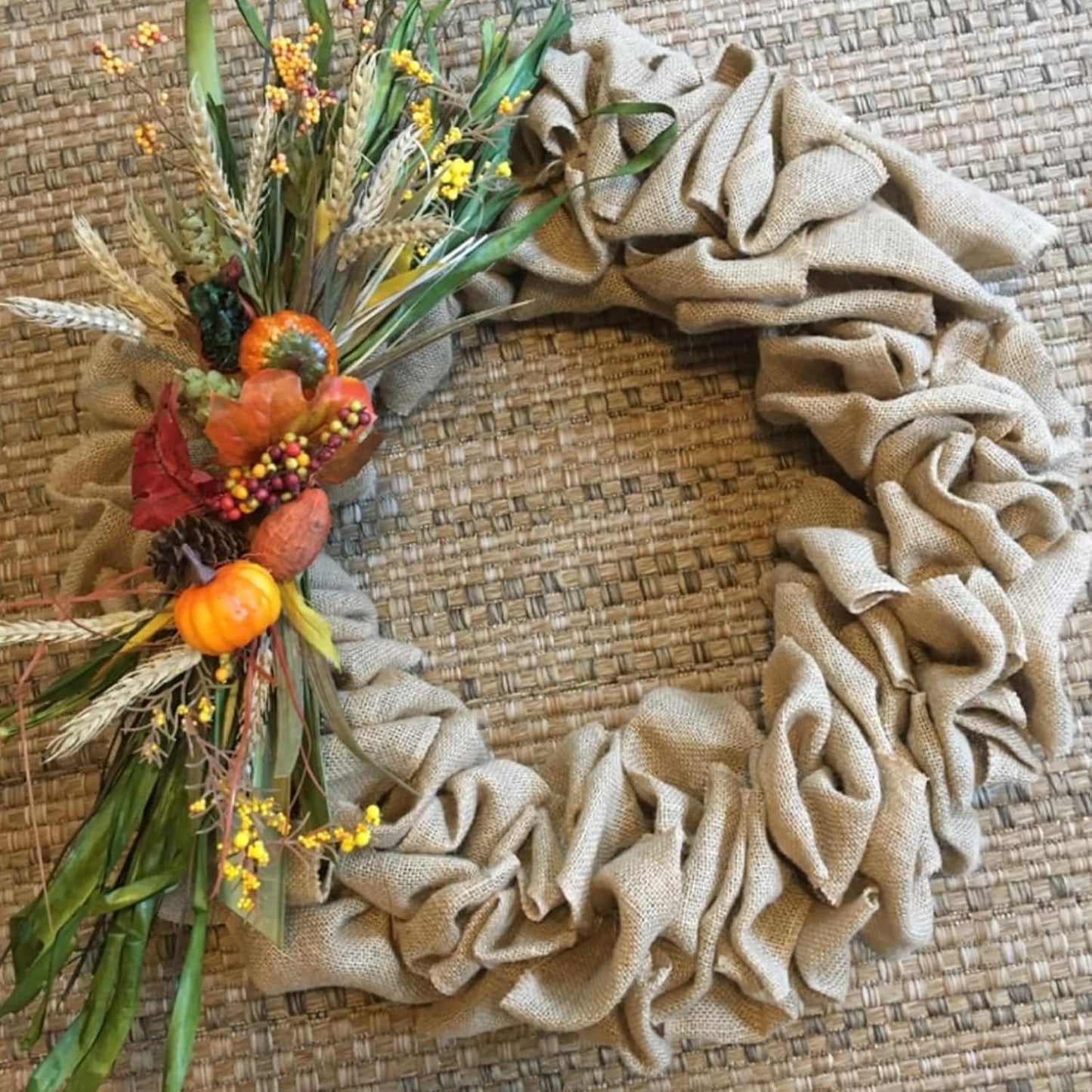 LaRibbons 2 Pcs 3 Inch Burlap Wide Fabric Craft Ribbon,10 Yard Per Roll, Natural Brown Ribbon for Bow Crafting,Wreath-Making, Tree Decoration