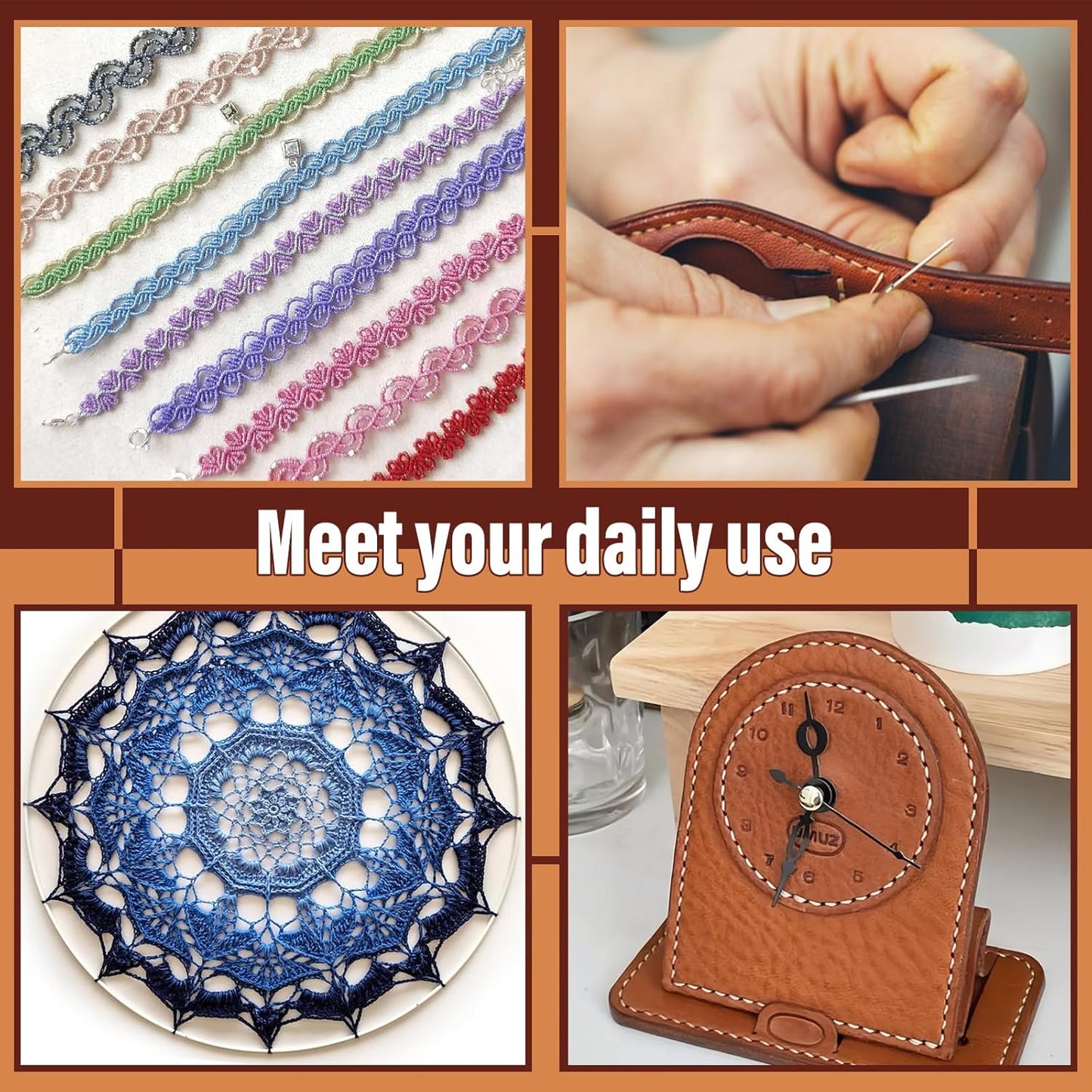 0.55 mm Round Waxed Thread, 14 Colors 76 Yards Spool Wax Coated String, Leather Sewing Waxed Thread for Sewing, Stitching, Beading, Bookbinding, Bracelet, Braiding